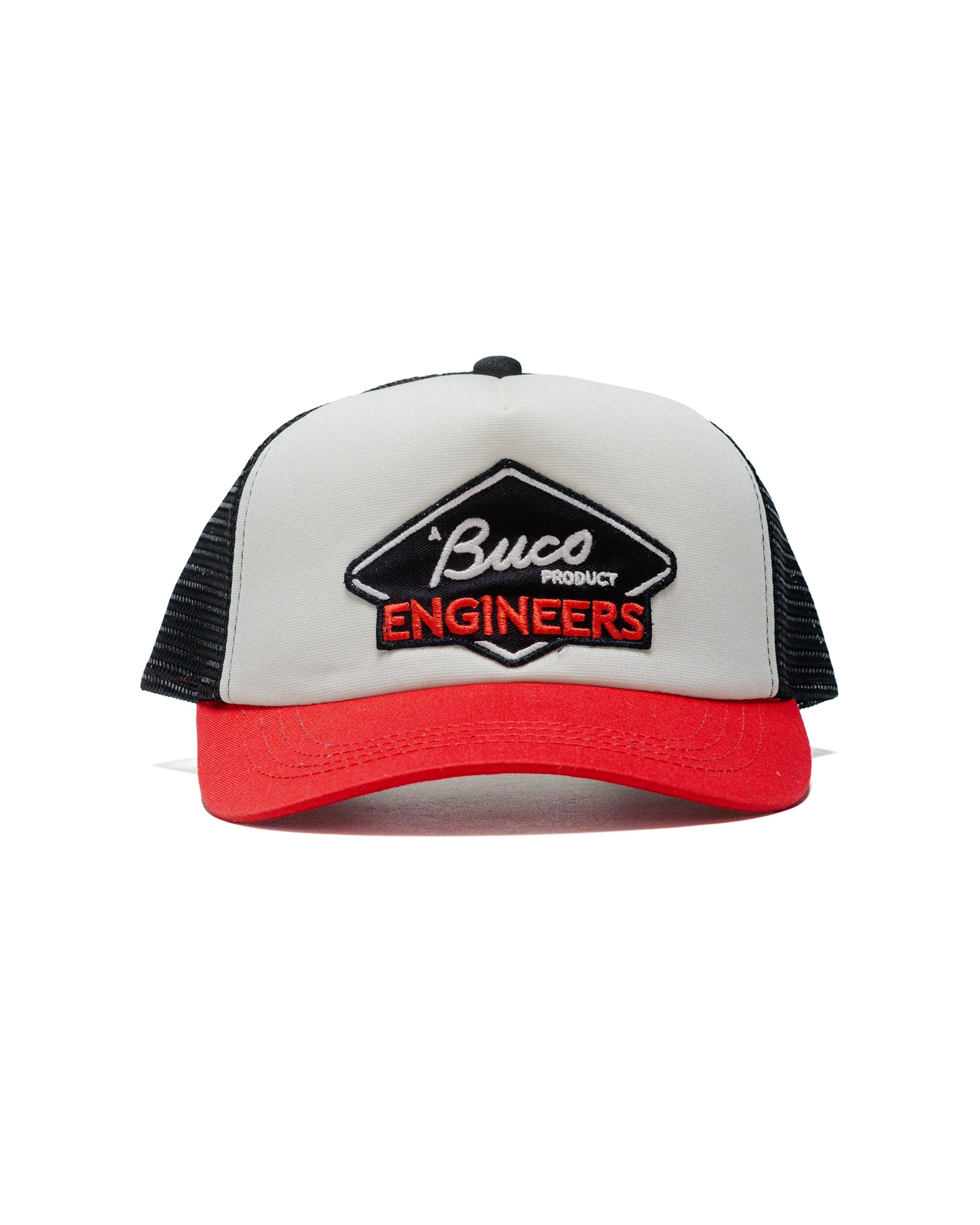 The Real McCoy's BA24003 Buco Mesh Cap / Engineers White