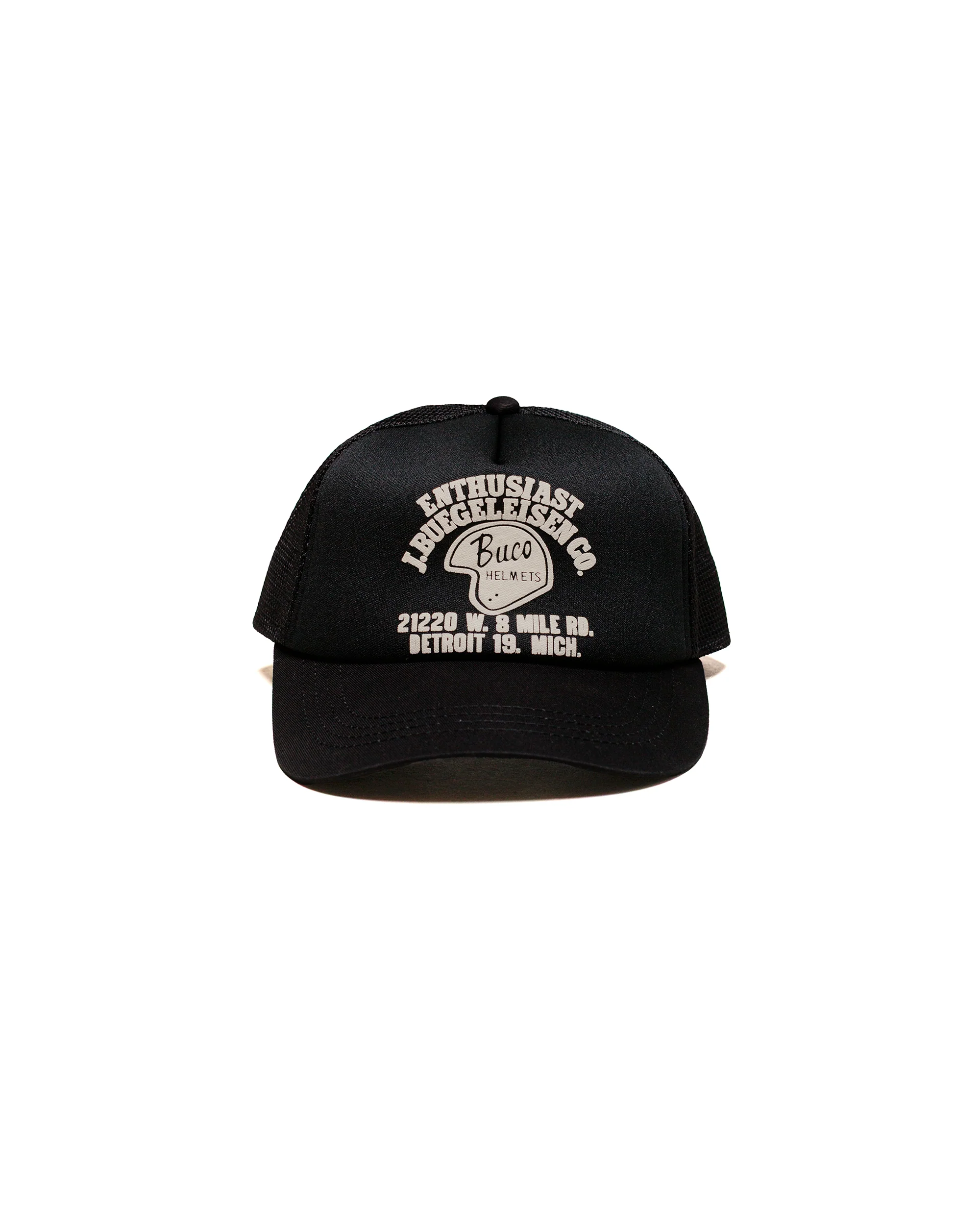 The Real McCoy's BA25004 Buco Mesh Cap / Enthusiast Black