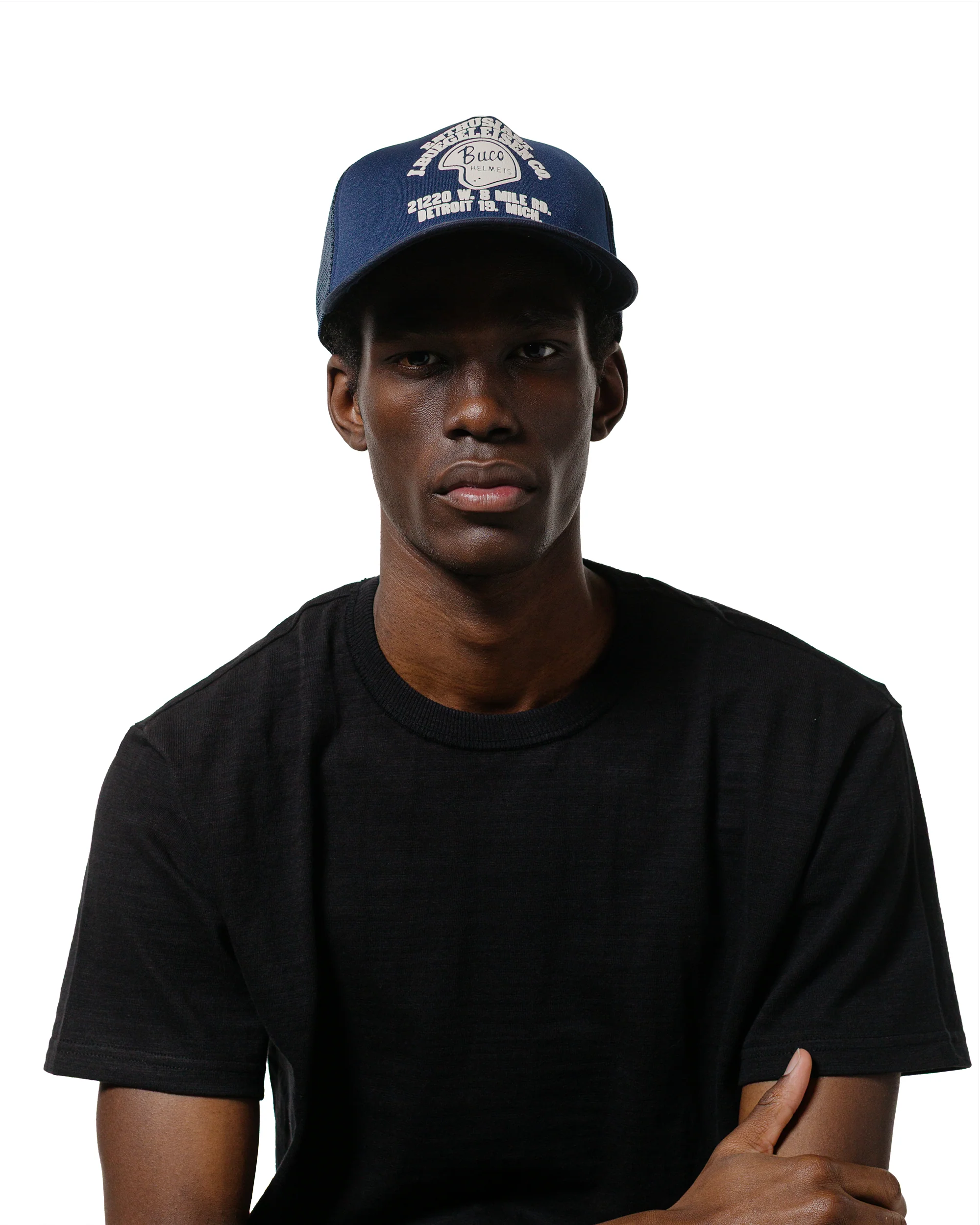The Real McCoy's BA25004 Buco Mesh Cap / Enthusiast Navy - Image 2