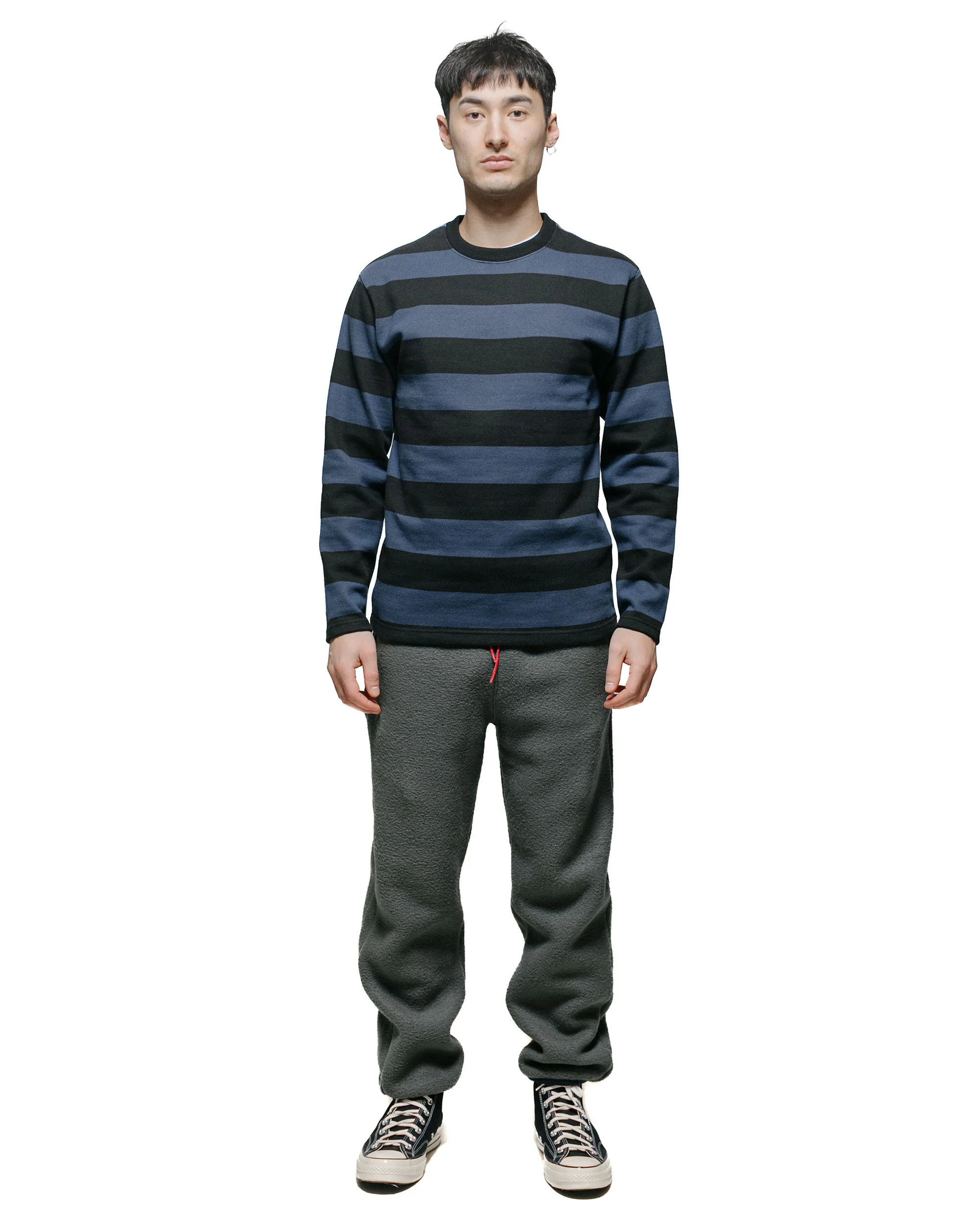 The Real McCoy's BC18104 Buco Stripe Racing Jersey Black/Blue - Image 4