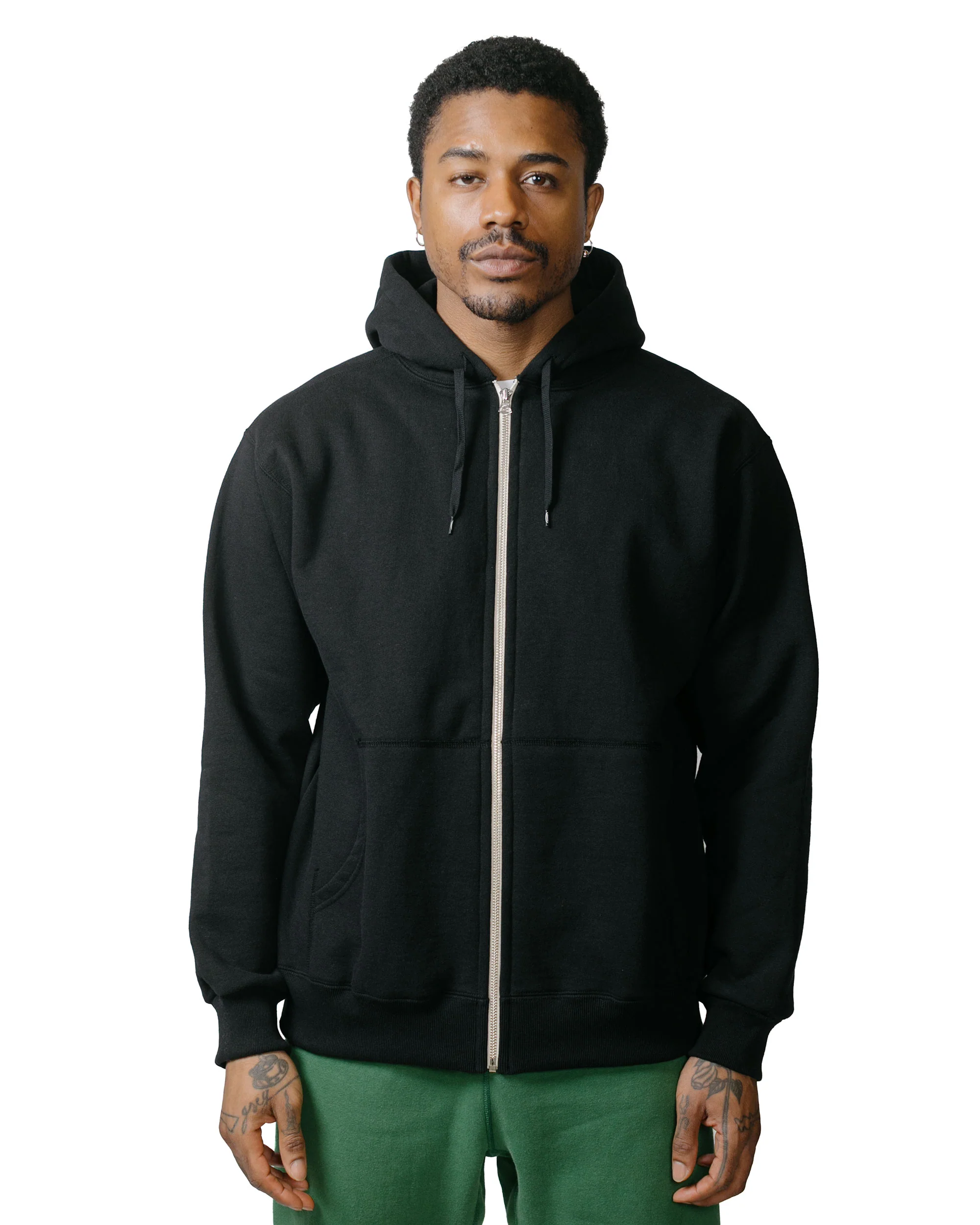 The Real McCoy's BC23101 Buco F/Z Parka Sweatshirt Black - Image 2