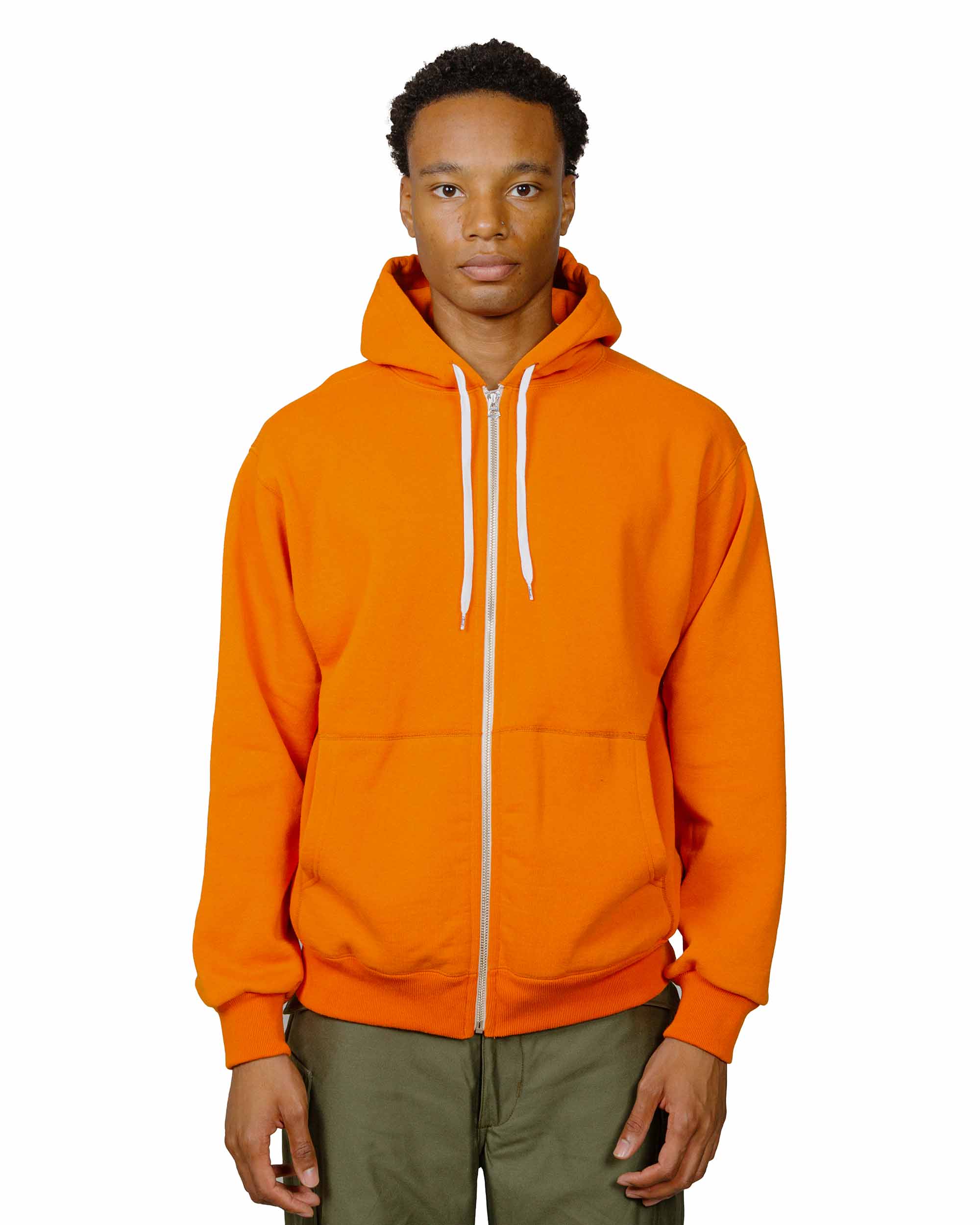 The Real McCoy's BC23101 Buco F/Z Parka Sweatshirt Orange - Image 2
