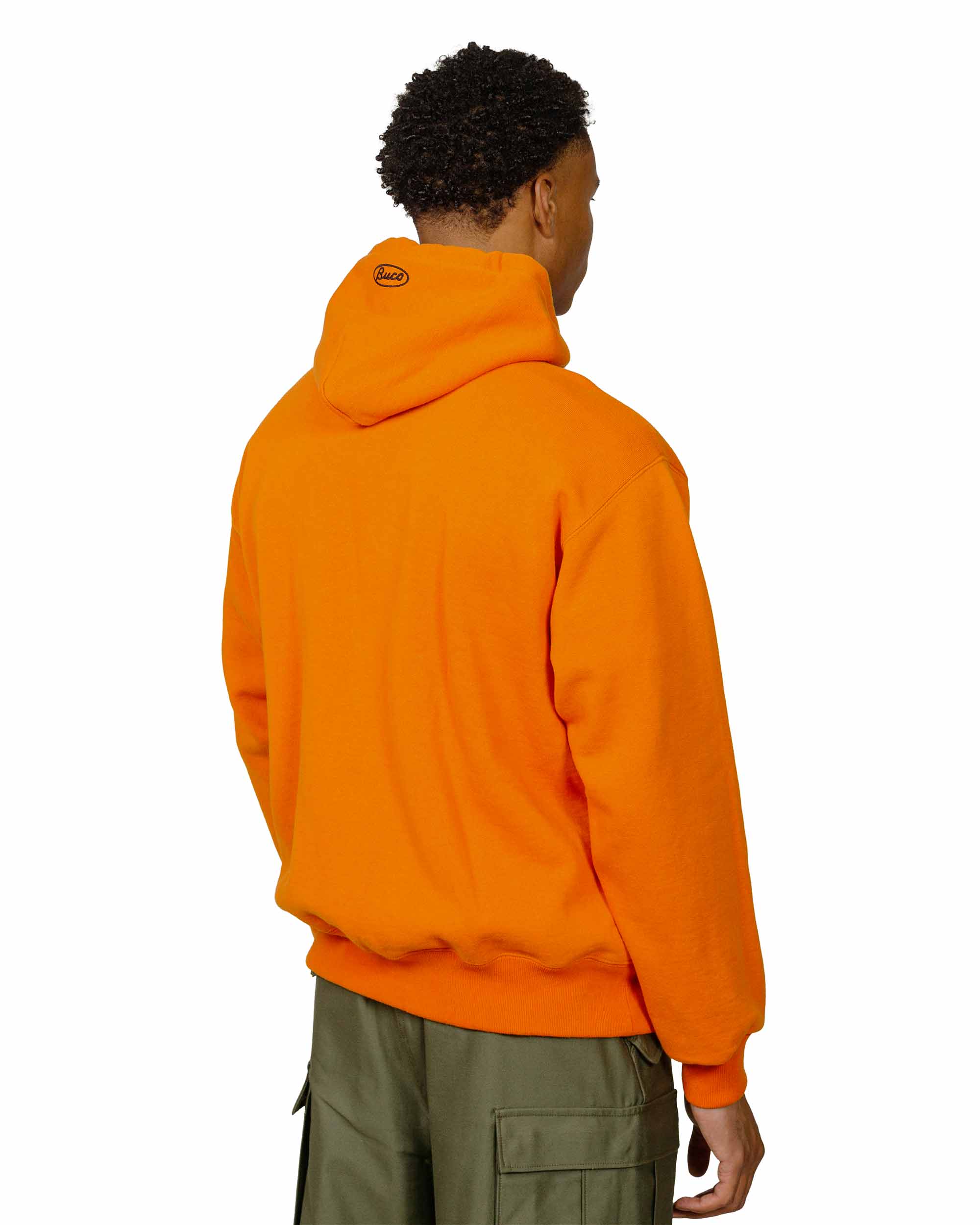 The Real McCoy's BC23101 Buco F/Z Parka Sweatshirt Orange - Image 3