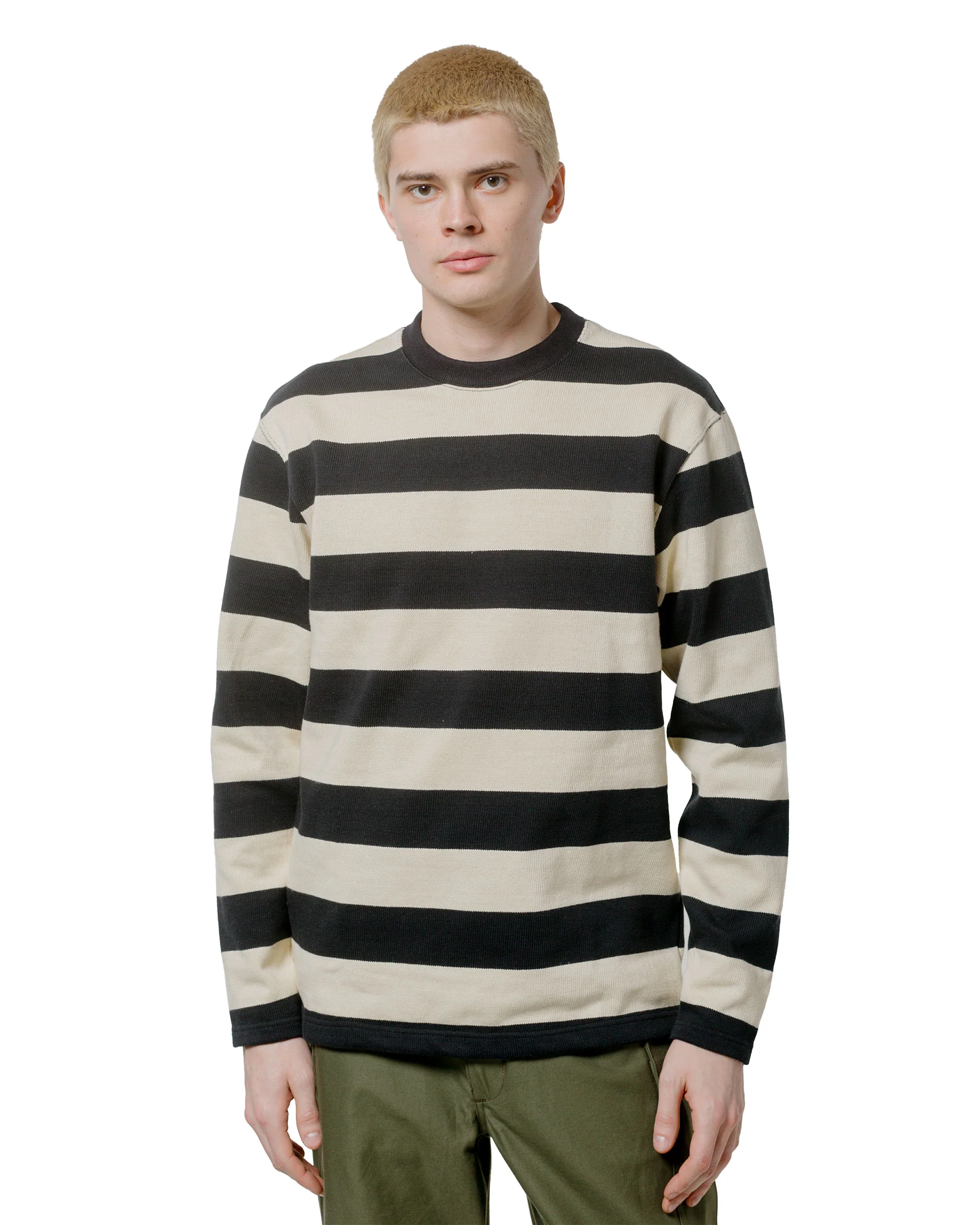 The Real McCoy's BC24101 Buco Stripe Racing Jersey Black/White - Image 2