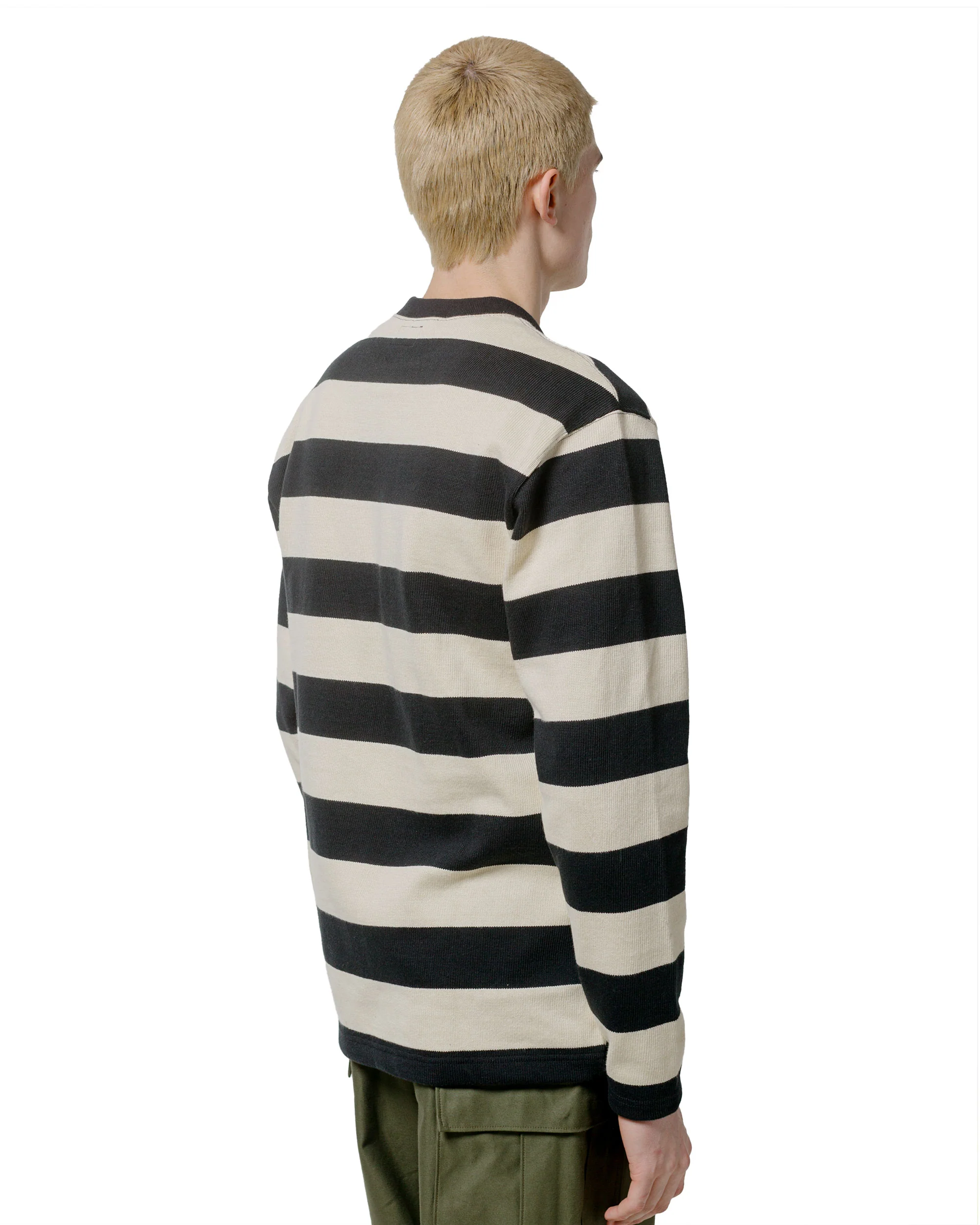 The Real McCoy's BC24101 Buco Stripe Racing Jersey Black/White - Image 3