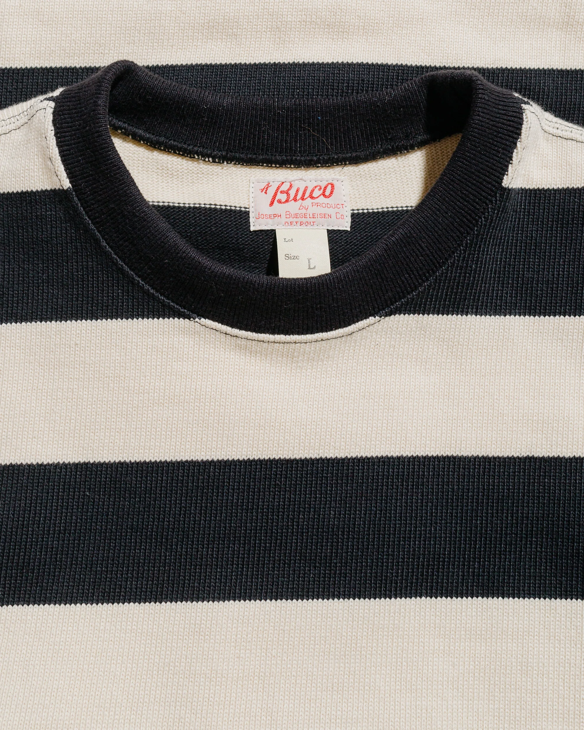 The Real McCoy's BC24101 Buco Stripe Racing Jersey Black/White - Image 5