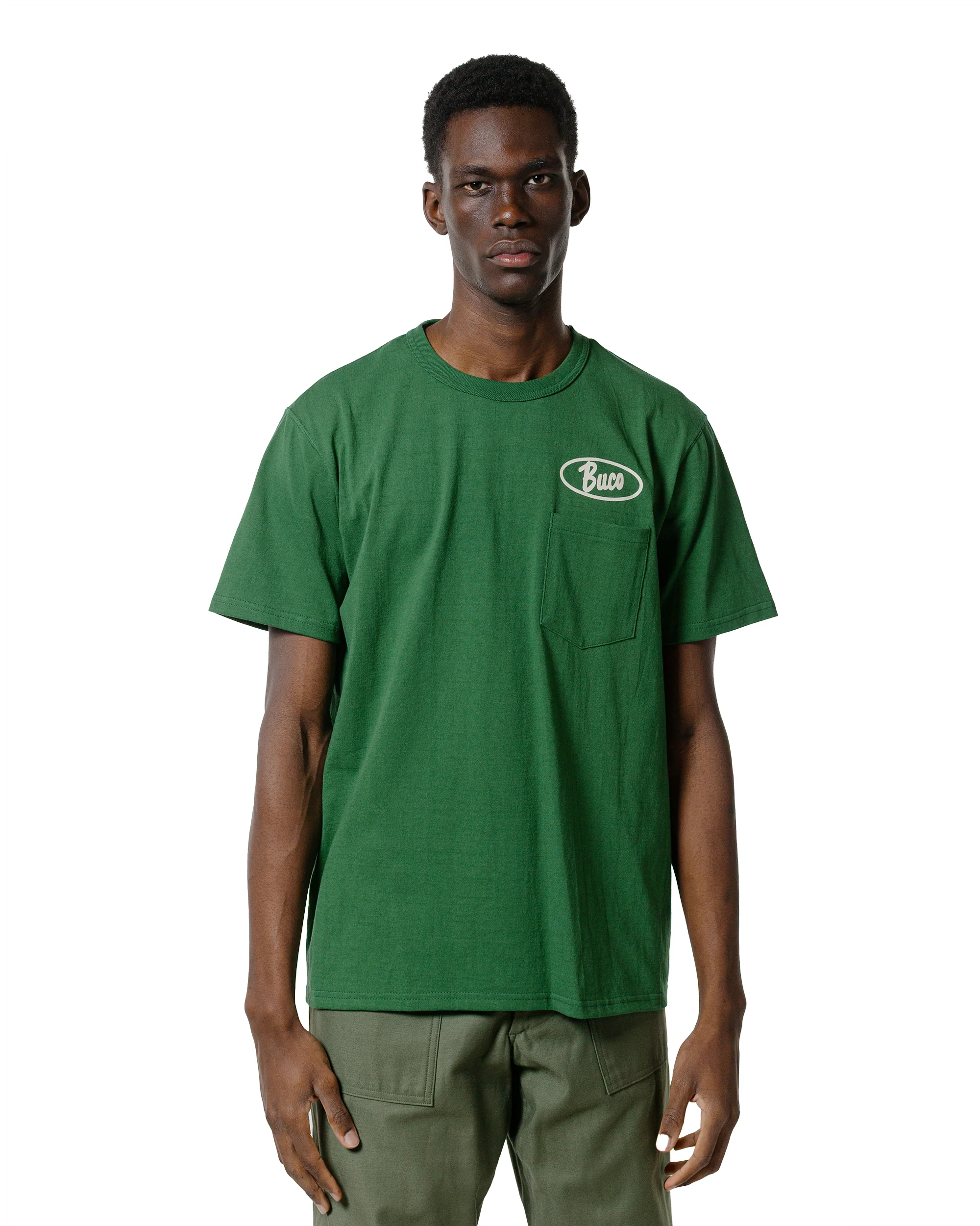 The Real McCoy's BC25005 Buco Tee / Enthusiast Green - Image 2