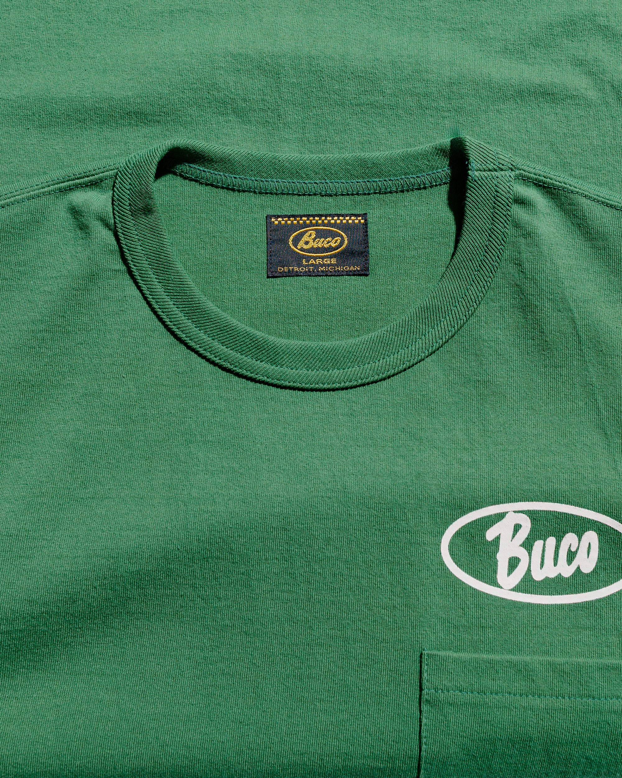 The Real McCoy's BC25005 Buco Tee / Enthusiast Green - Image 4