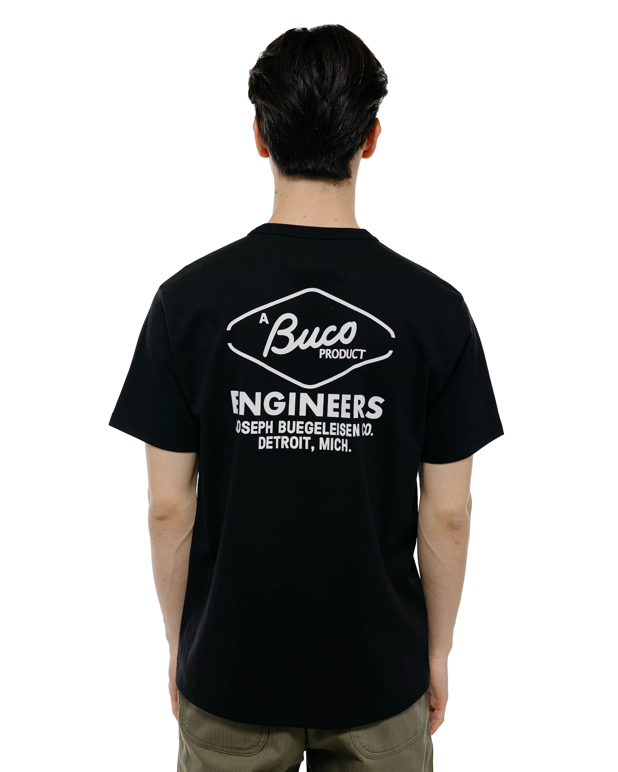 The Real McCoy's BC26001 Buco Tee / Buco Engineers Black - Image 3