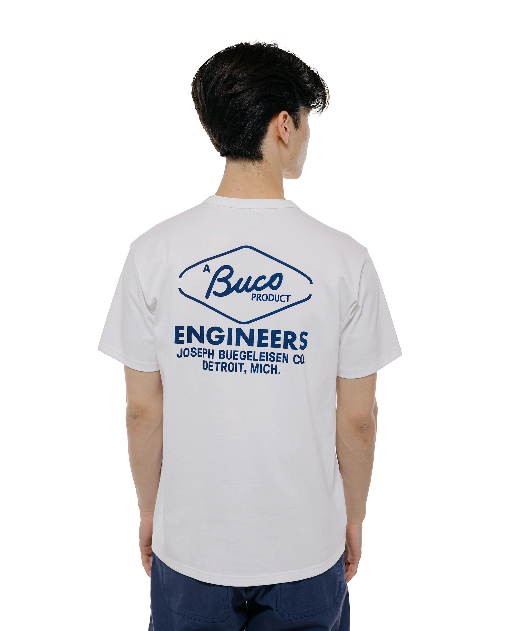 The Real McCoy's BC26001 Buco Tee / Buco Engineers White - Image 3