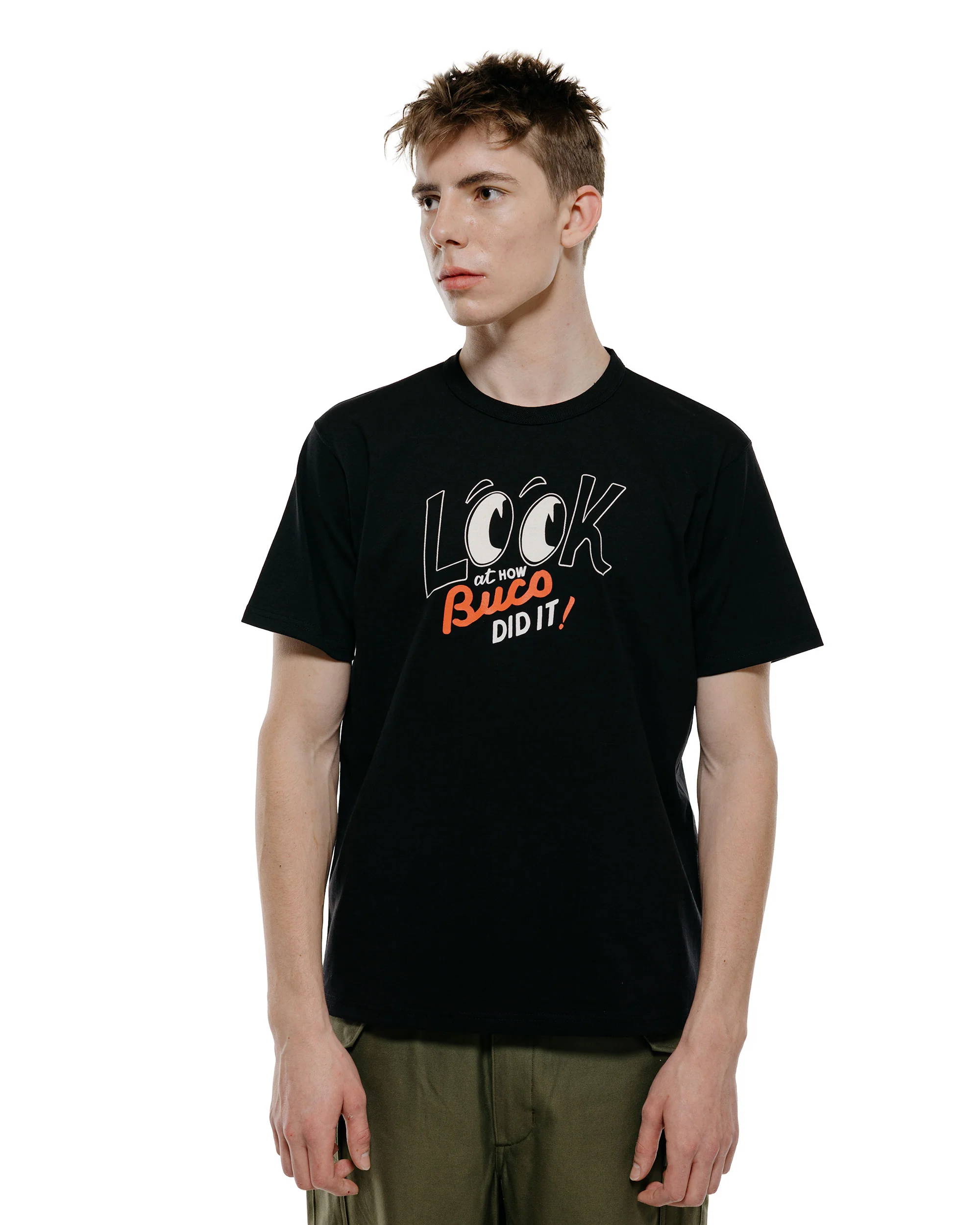 The Real McCoy's BC26002 BUCO Tee / Look At How Buco Did It! Black - Image 2