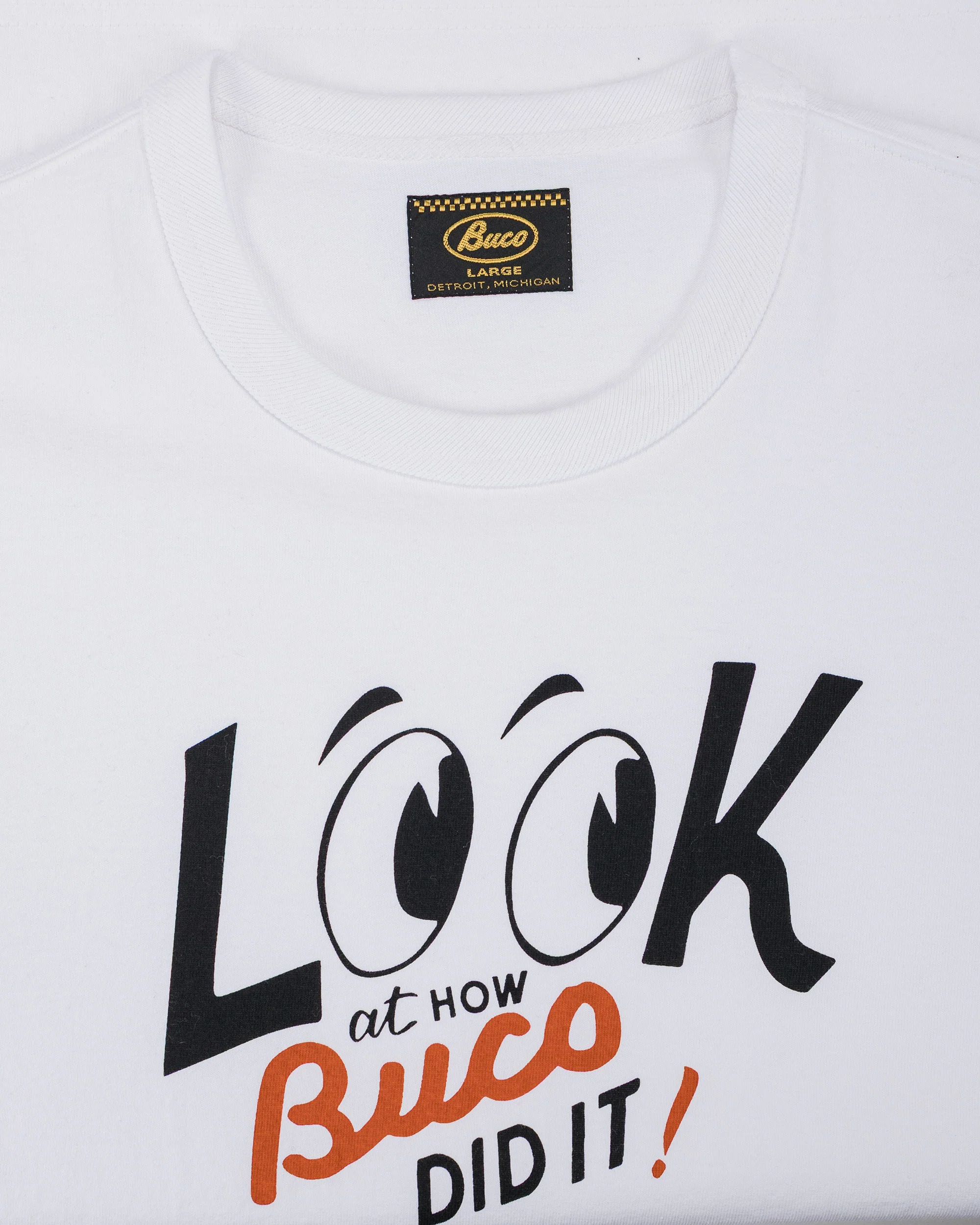 The Real McCoy's BC26002 BUCO Tee / Look At How Buco Did It! White - Image 4