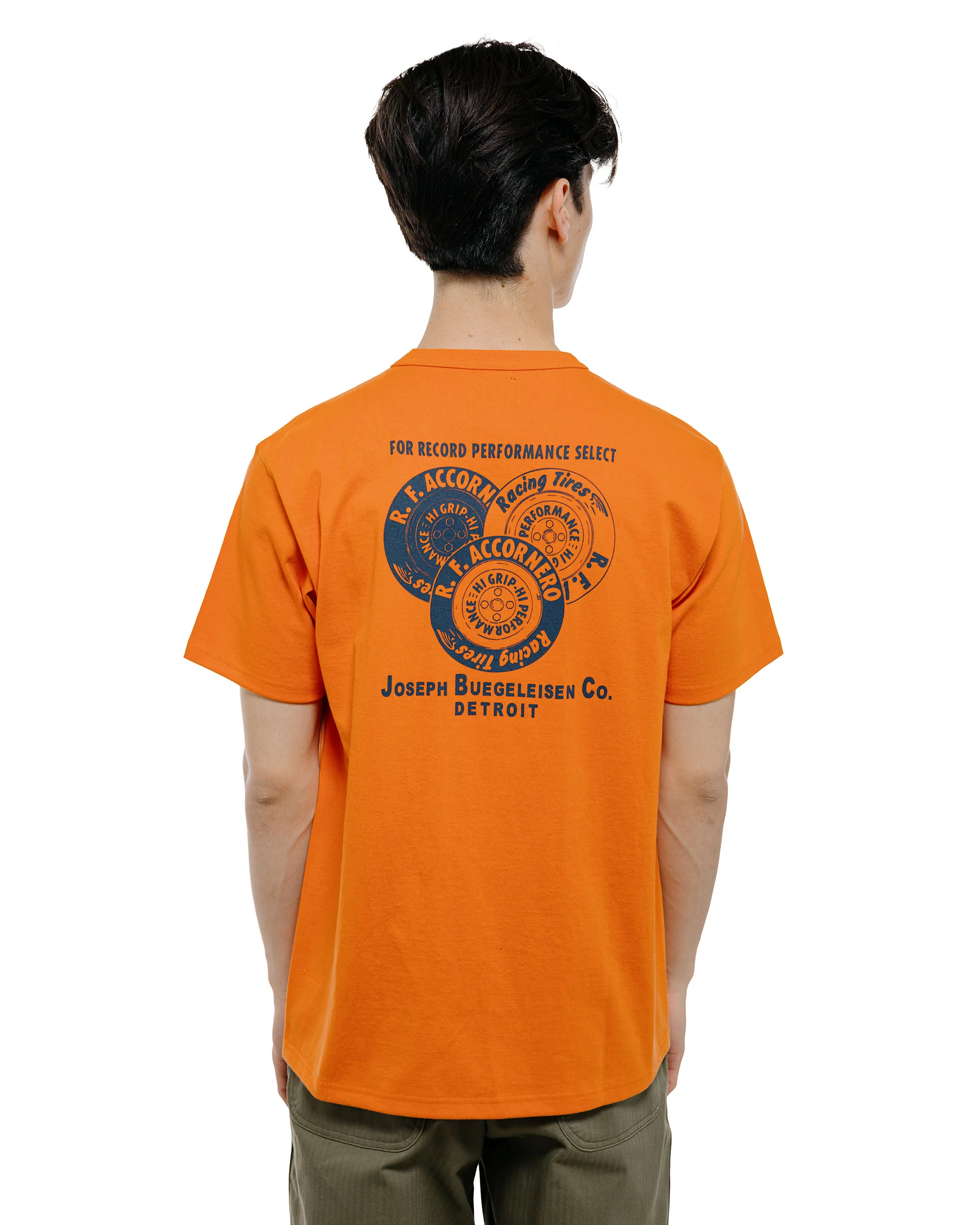 The Real McCoy's BC26007 Buco Tee / R.F. Accornero Orange - Image 3