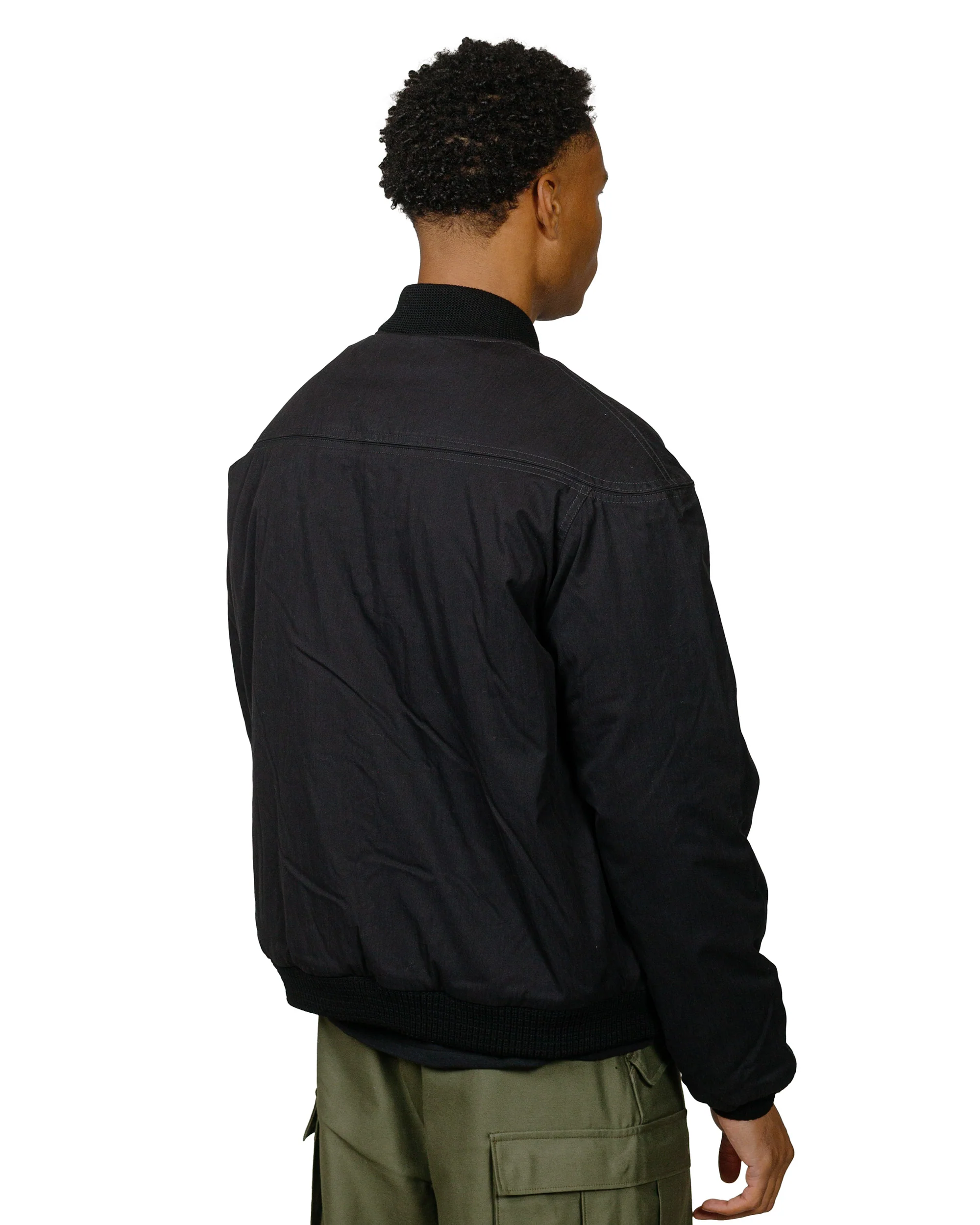 The Real McCoy's BJ24002 Buco Cape Shoulder Sports Jacket Black - Image 3