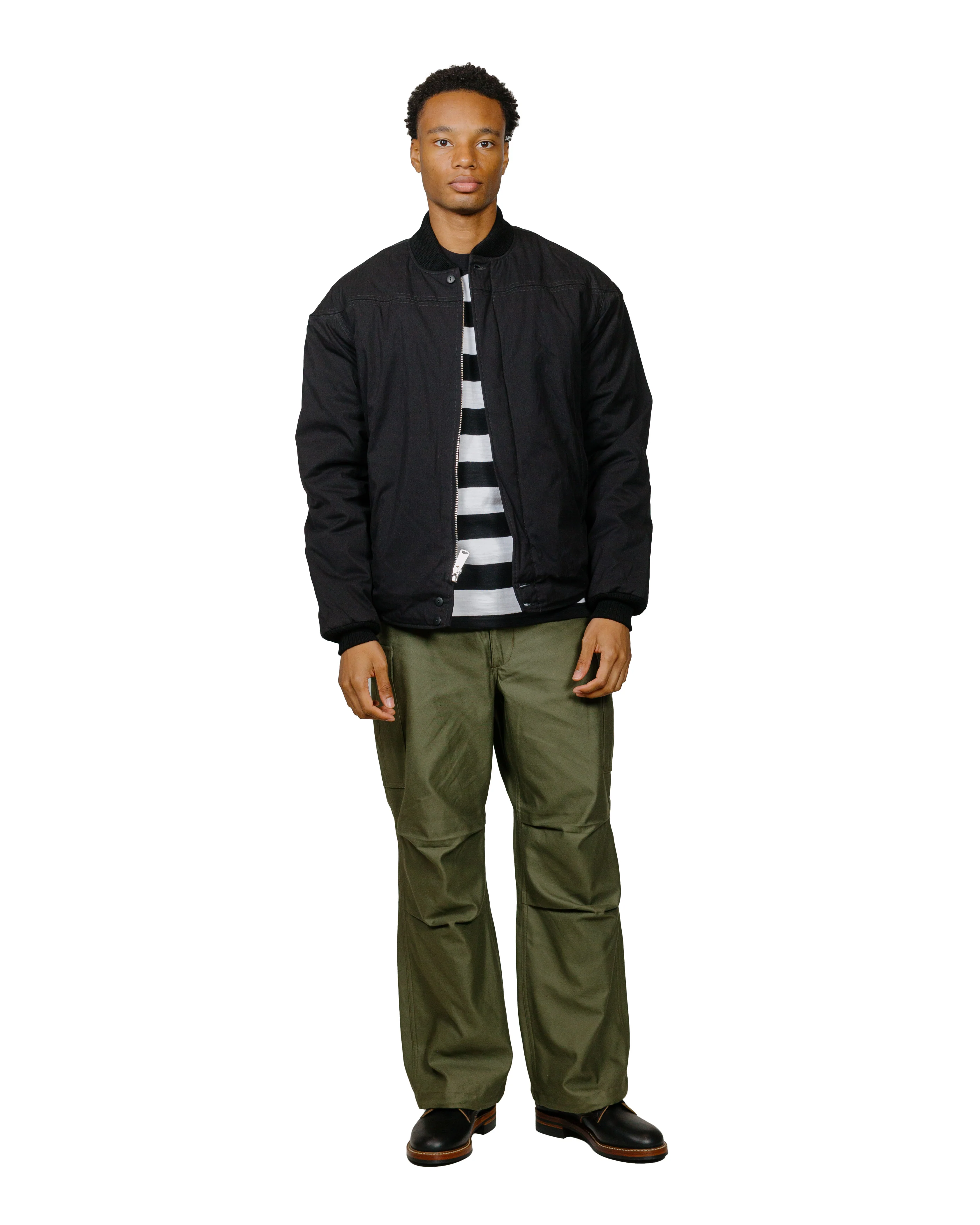 The Real McCoy's BJ24002 Buco Cape Shoulder Sports Jacket Black - Image 4