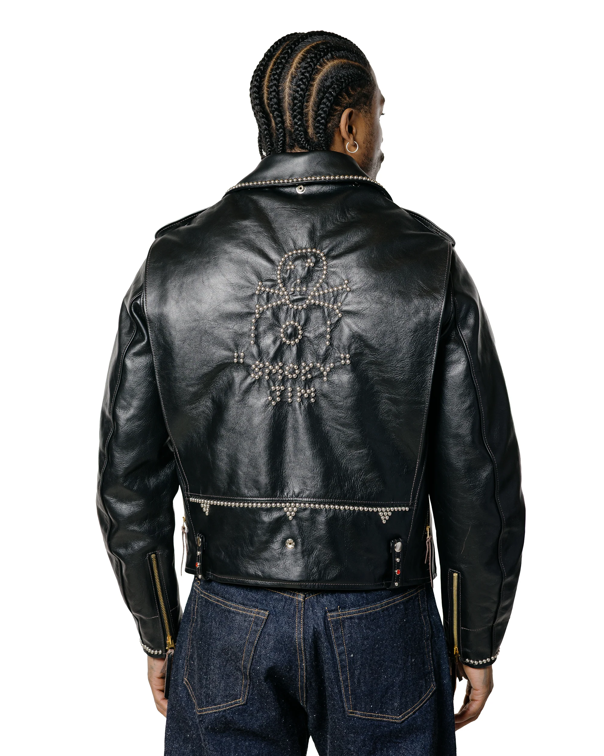 The Real McCoy's BJ24101 Buco J-24 Smoky Jim Leather Jacket Black - Image 3