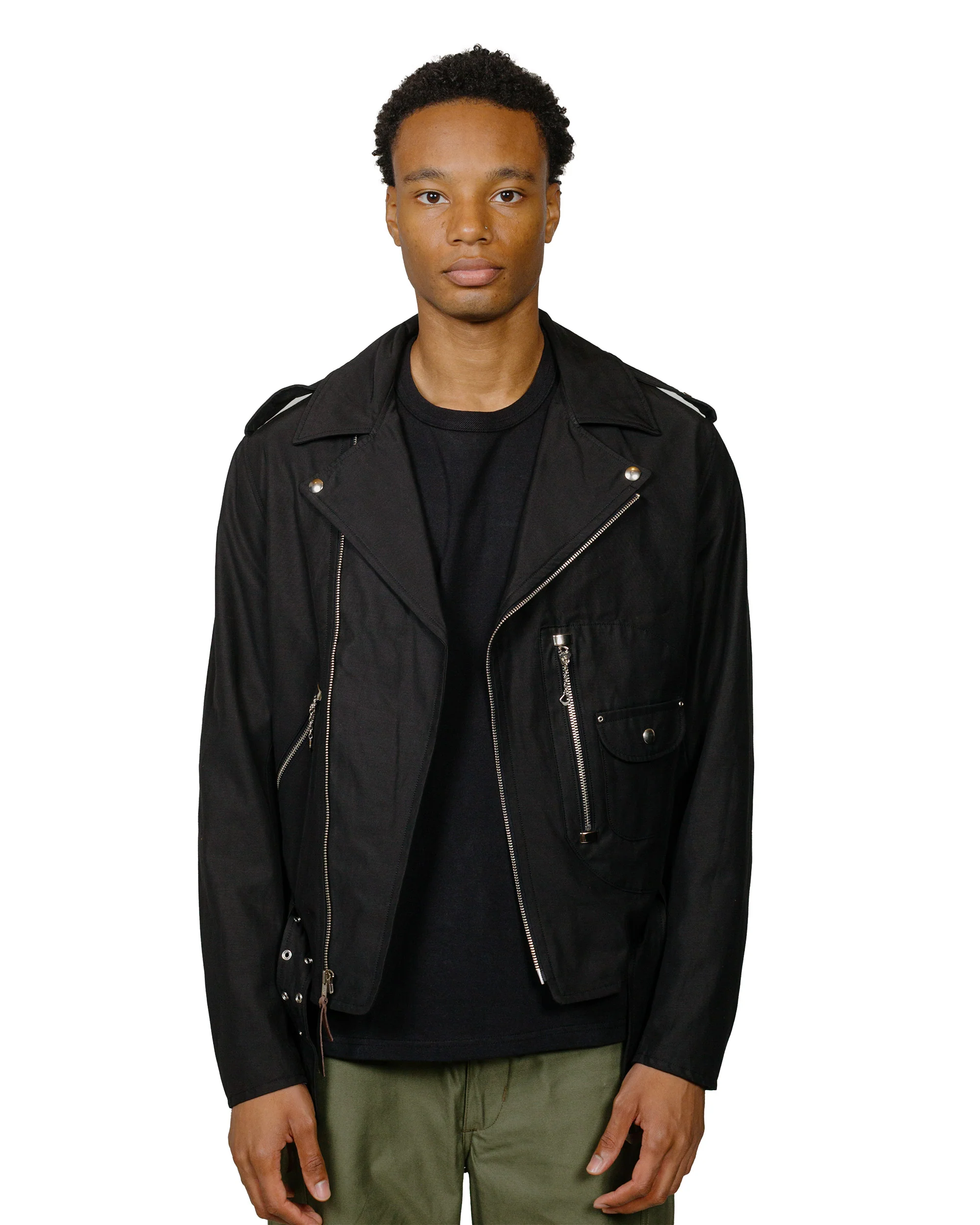 The Real McCoy's BJ24102 Buco J-24 Satin Twill Jacket Black - Image 2