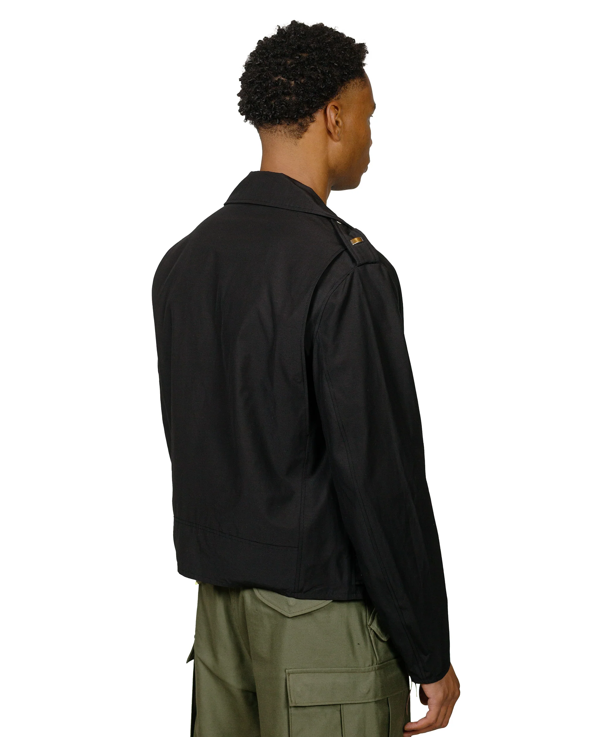 The Real McCoy's BJ24102 Buco J-24 Satin Twill Jacket Black - Image 3