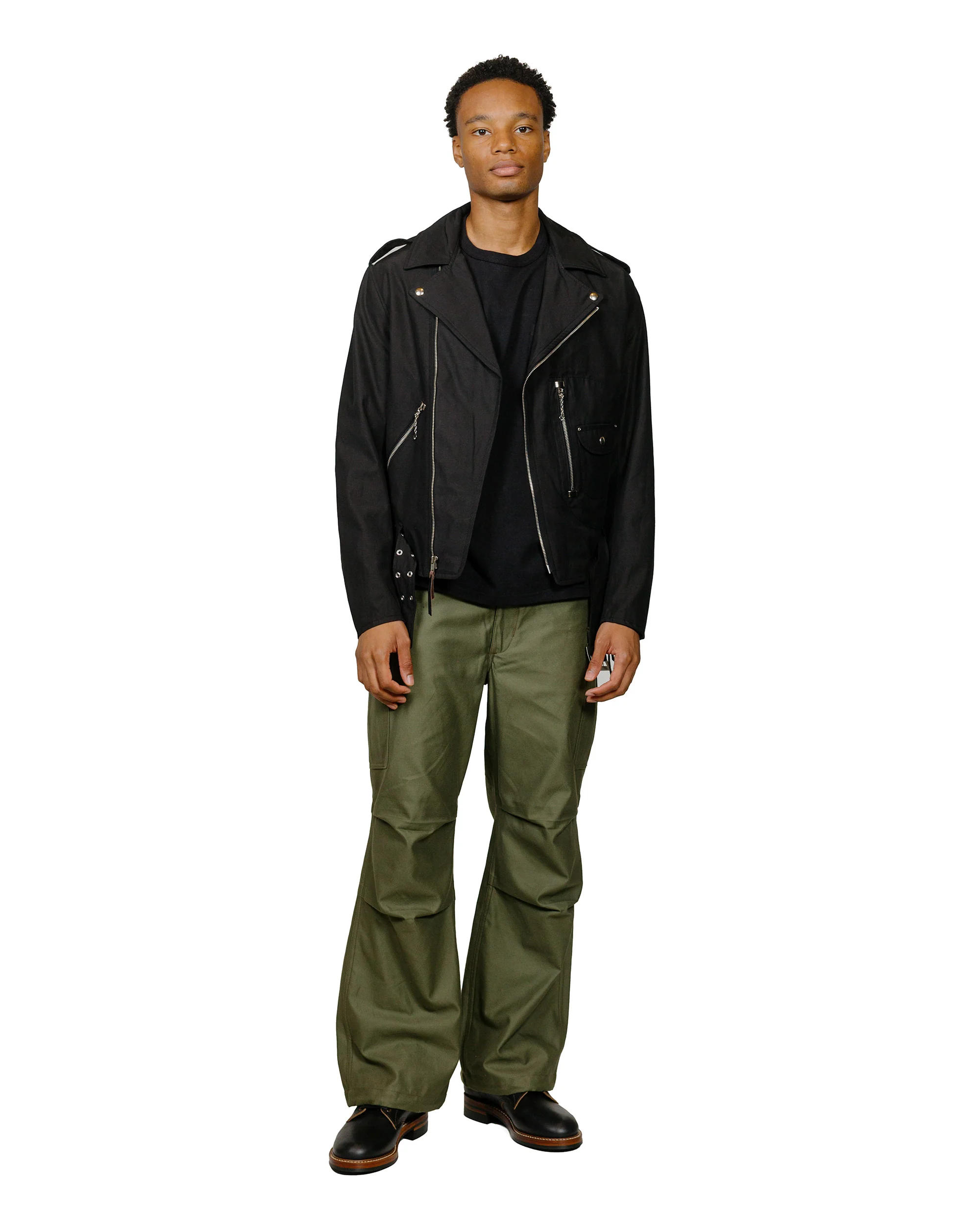 The Real McCoy's BJ24102 Buco J-24 Satin Twill Jacket Black - Image 4
