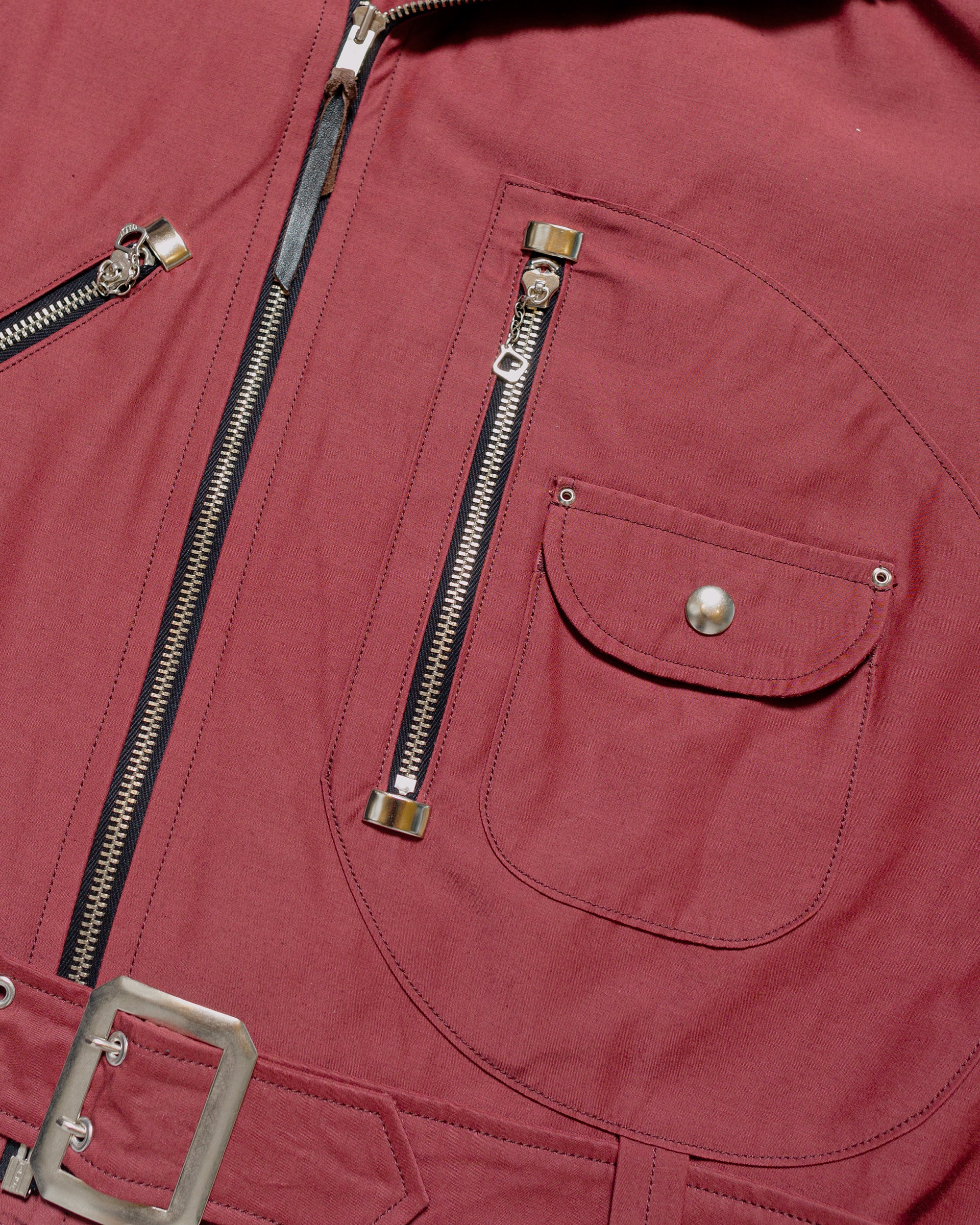 The Real McCoy's BJ24102 Buco J-24 Satin Twill Jacket Burgundy - Image 5