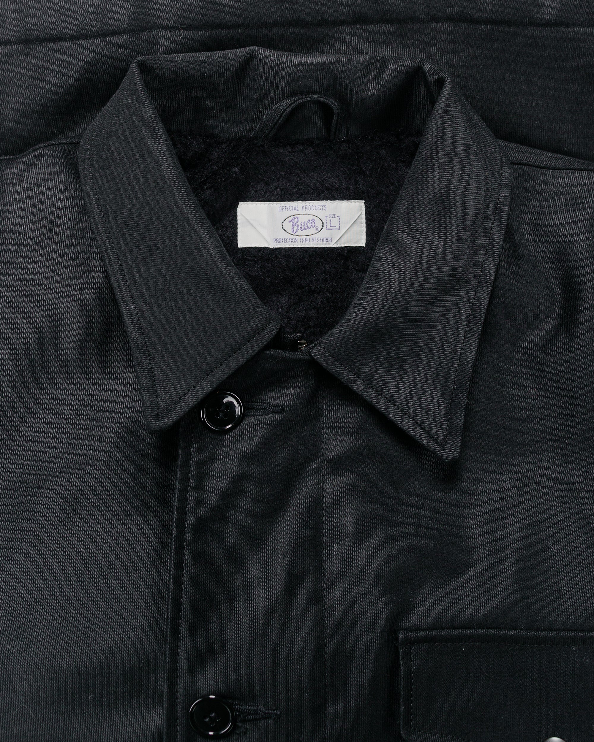 The Real McCoy's BJ25101 Buco Civilian Collared Deck Jacket Black - Image 5