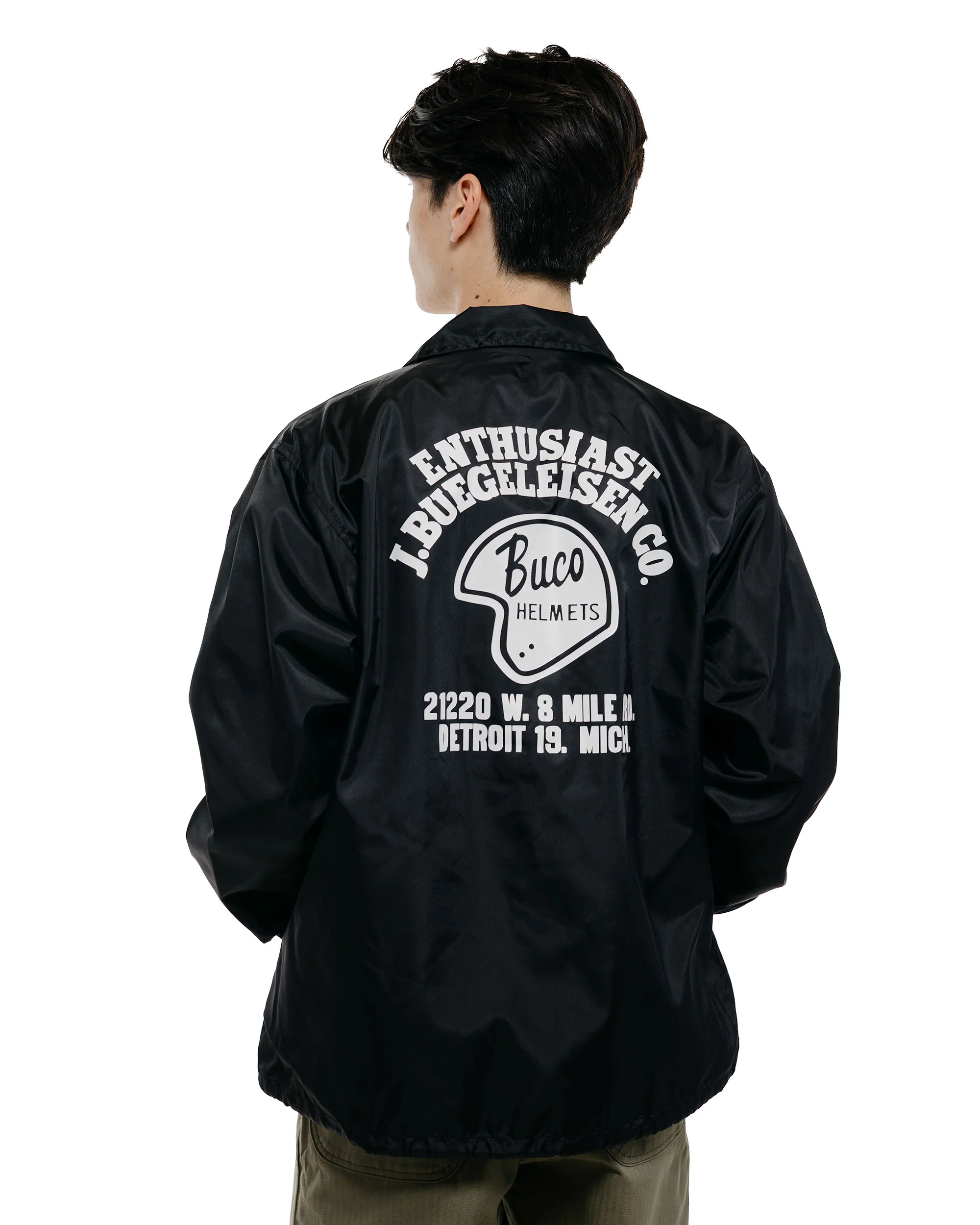 The Real McCoy's BJ26001 Buco Coach Jacket / Enthusiast Black - Image 4