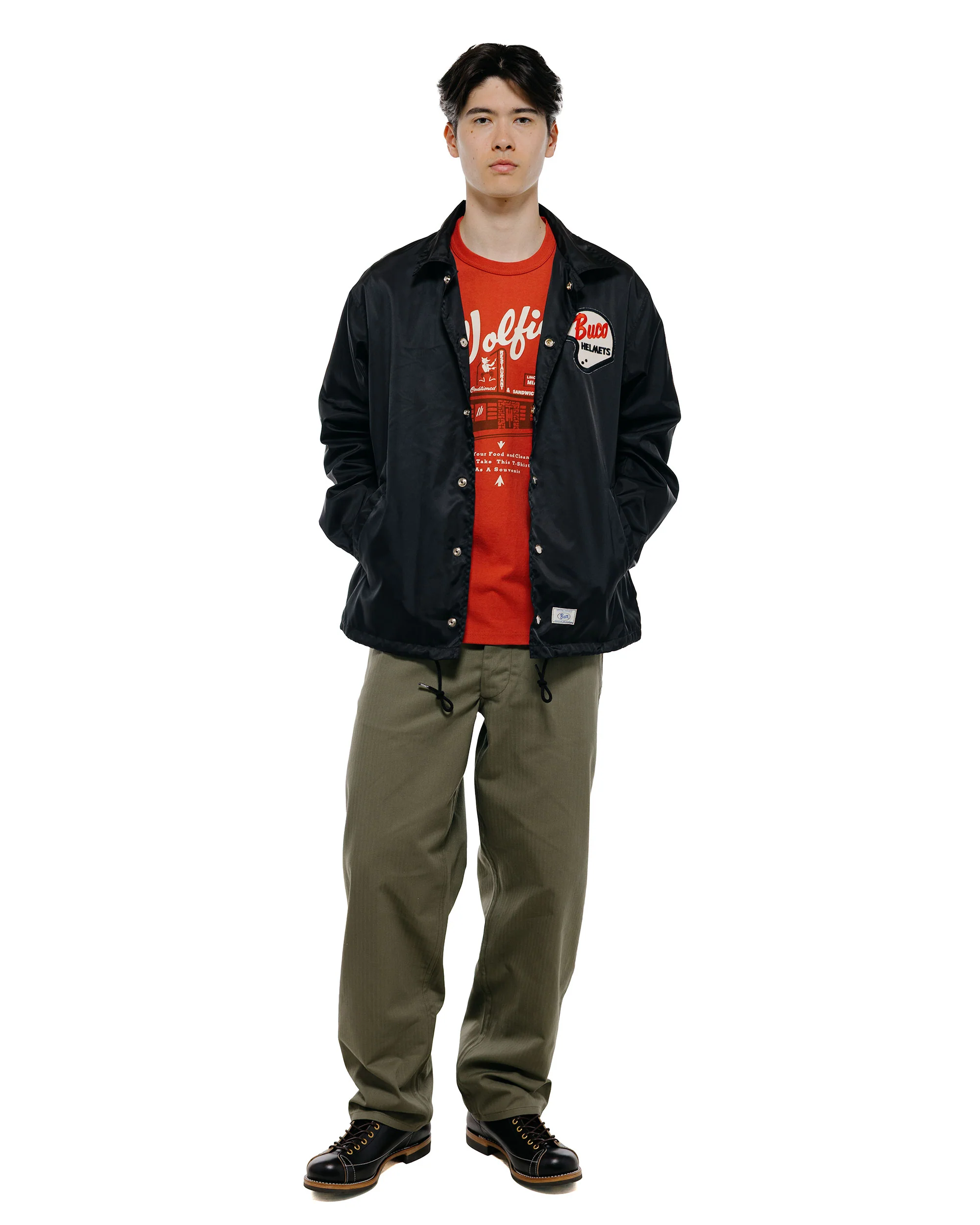 The Real McCoy's BJ26001 Buco Coach Jacket / Enthusiast Black - Image 5