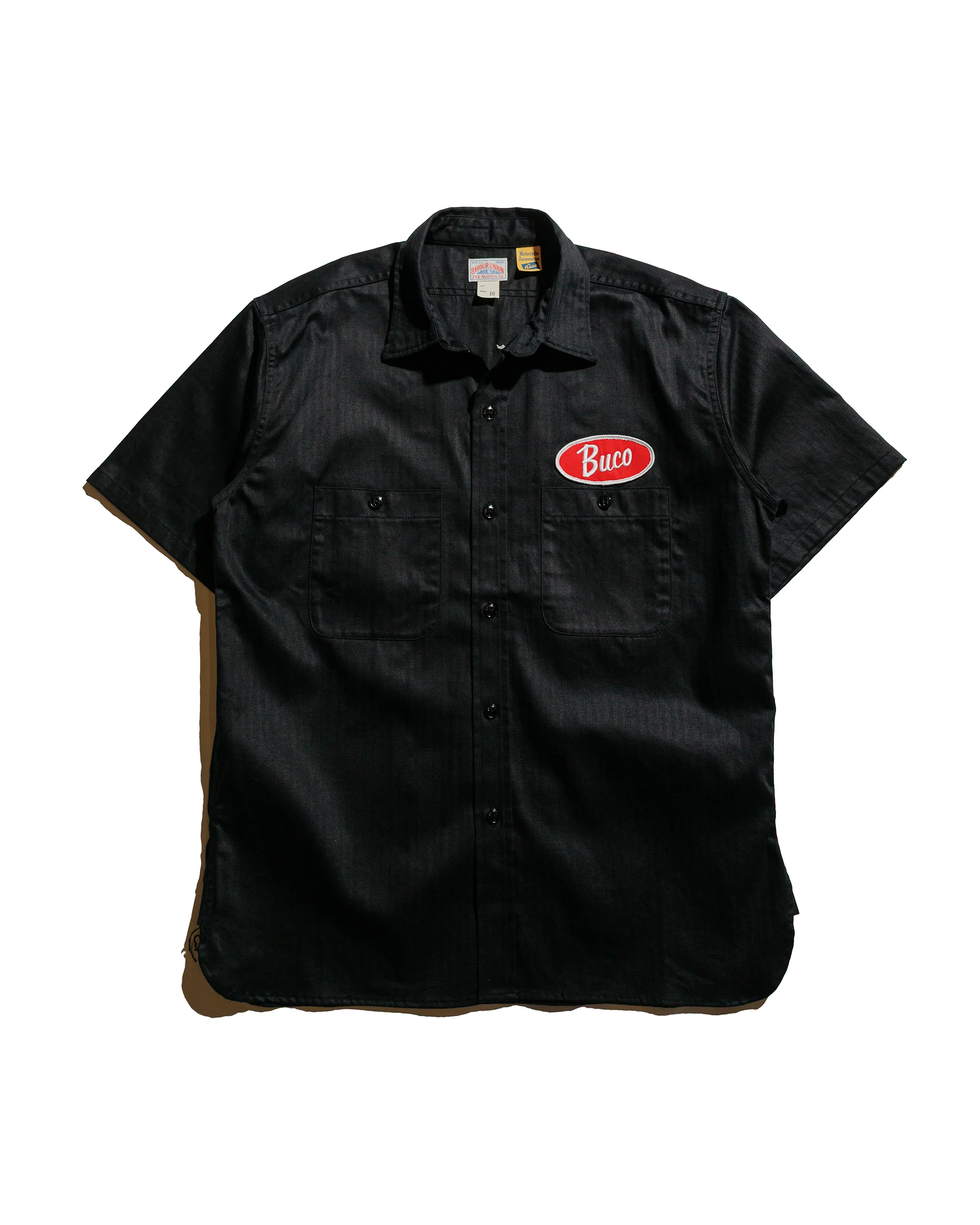 The Real McCoy's BS25001 Buco Workshirt S/S Culver City Black