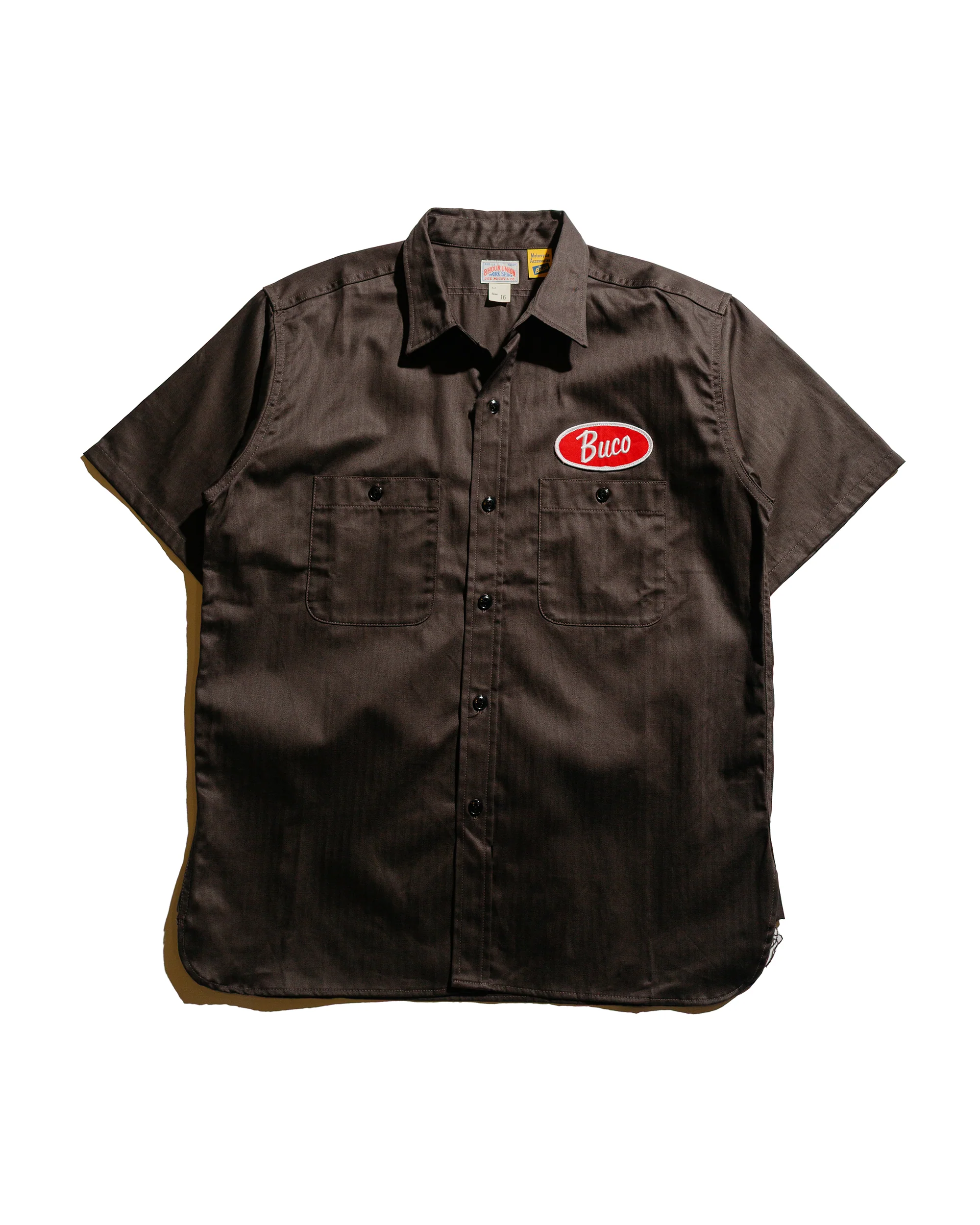The Real McCoy's BS25001 Buco Workshirt S/S Culver City Steel