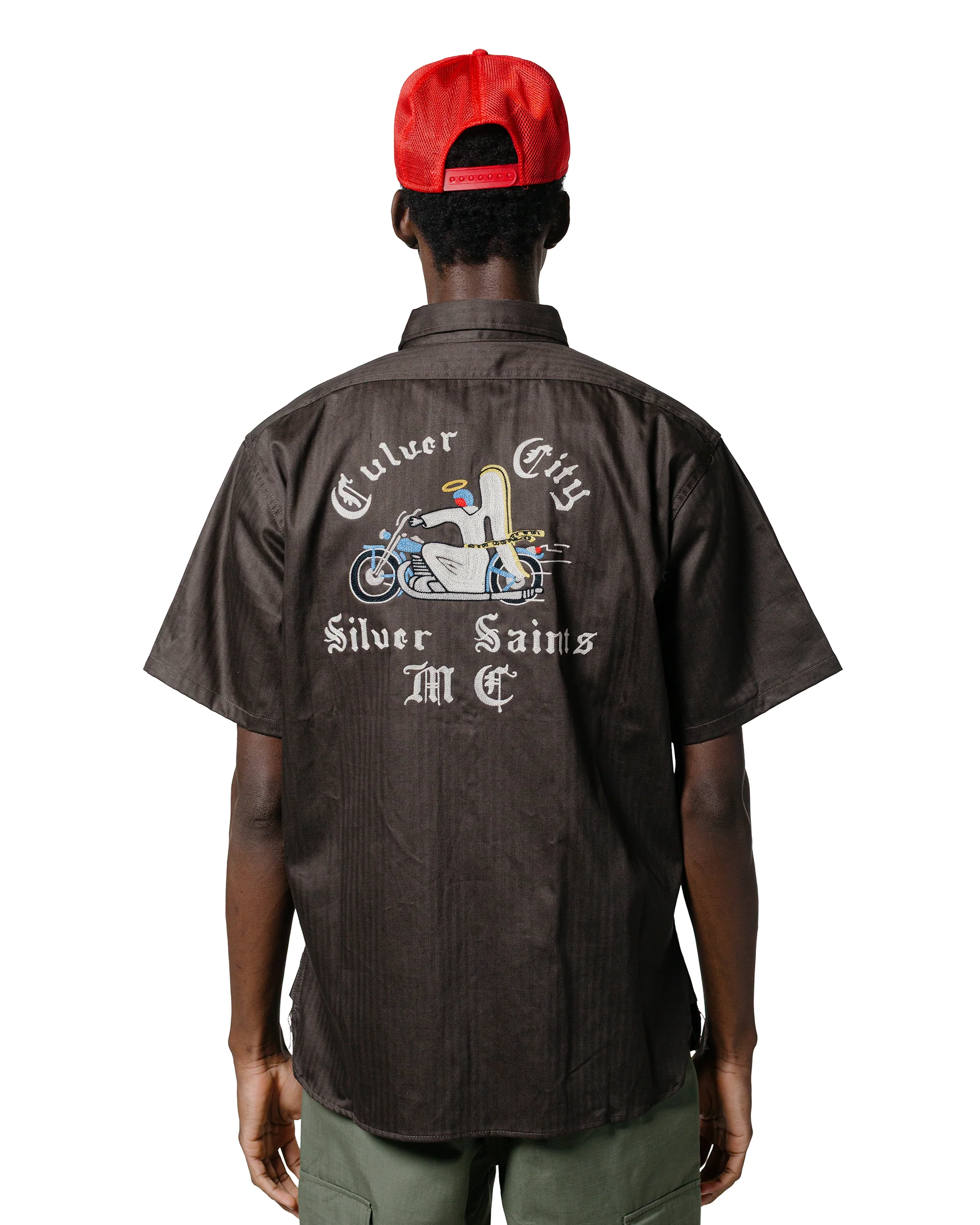 The Real McCoy's BS25001 Buco Workshirt S/S Culver City Steel - Image 3