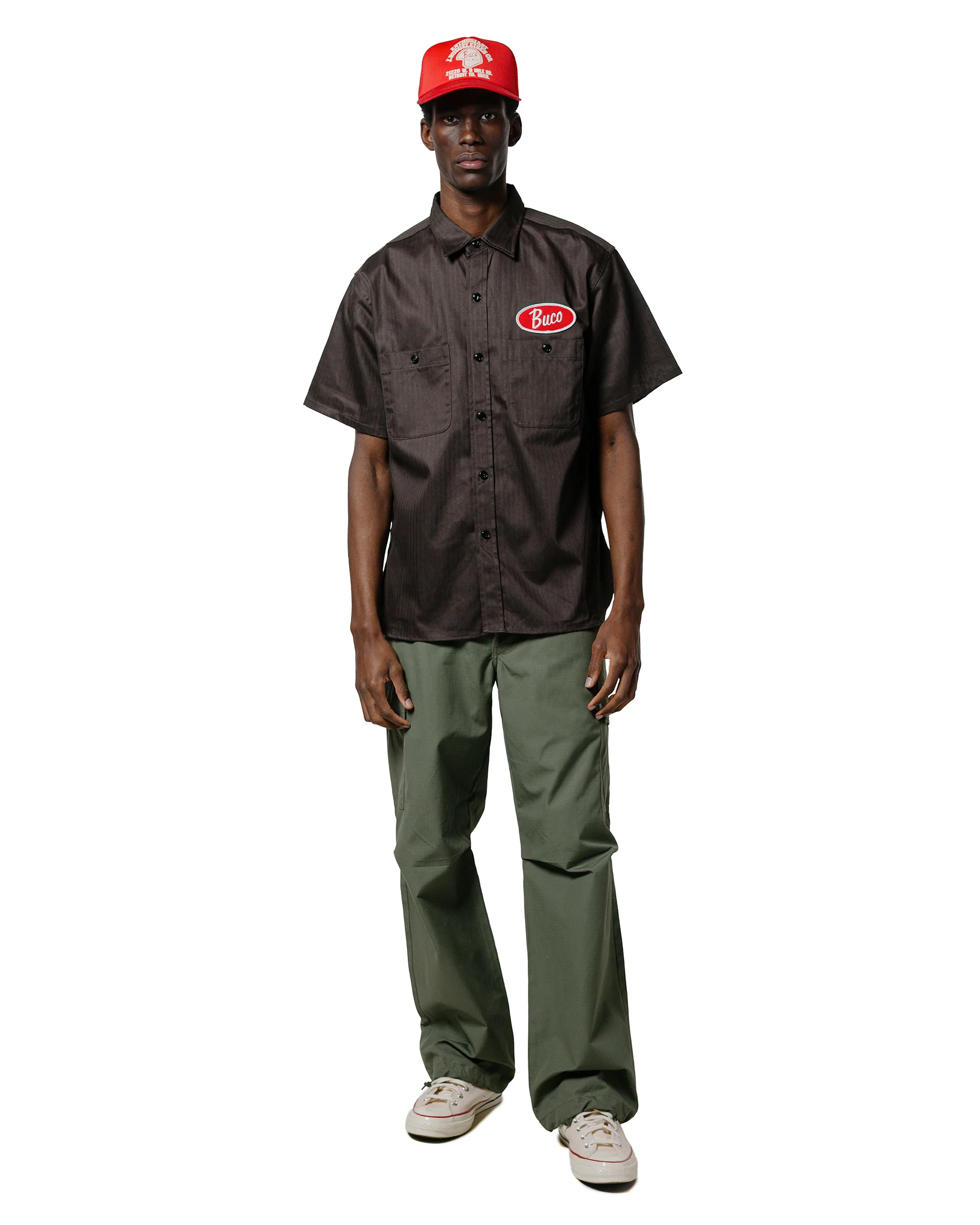 The Real McCoy's BS25001 Buco Workshirt S/S Culver City Steel - Image 4