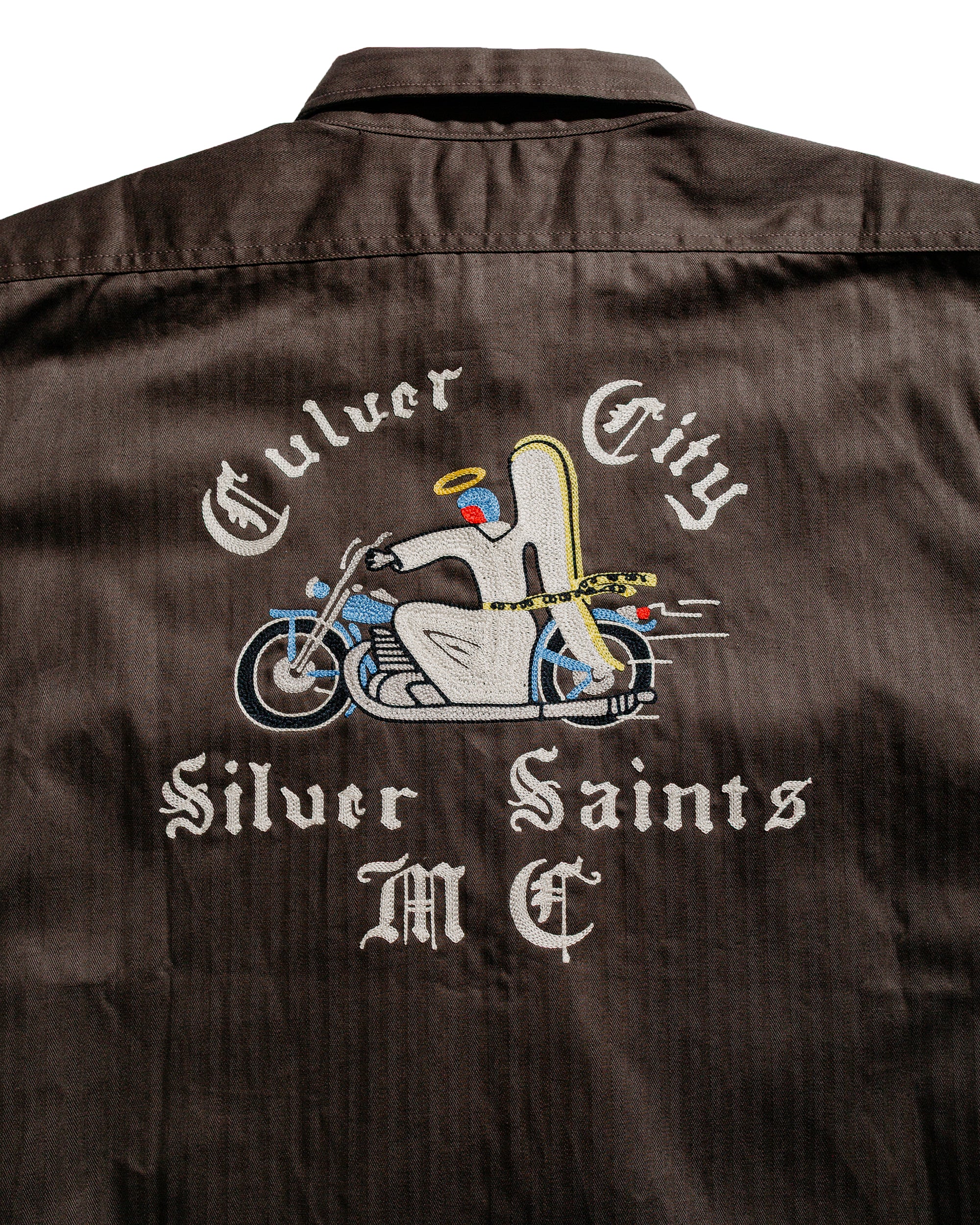 The Real McCoy's BS25001 Buco Workshirt S/S Culver City Steel - Image 5