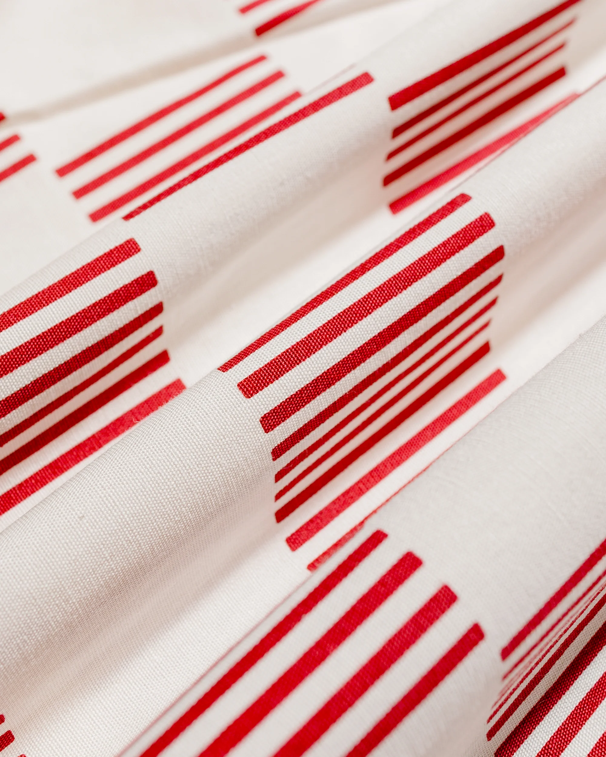 The Real McCoy's BS25002 Buco Striped-Checkered Shirt White/Red - Image 6