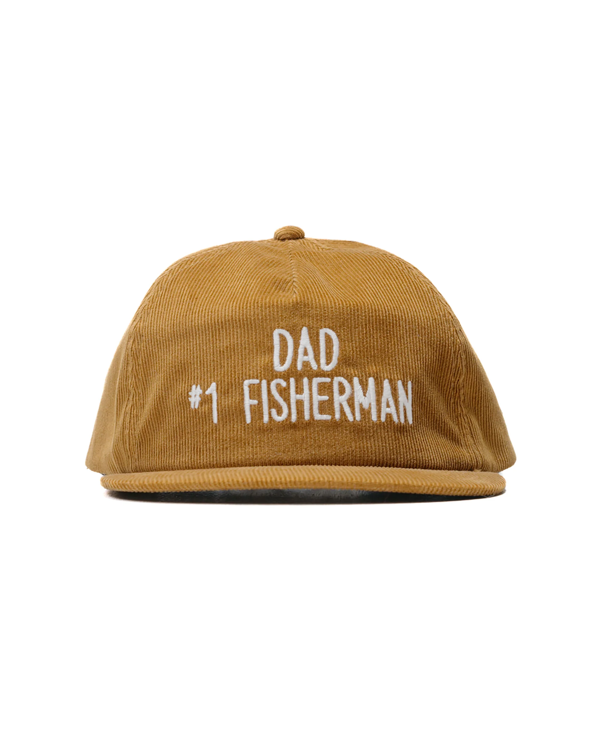 The Real McCoy's MA23109 Five Panel Corduroy Cap / #1 Fishing Dad Mustard