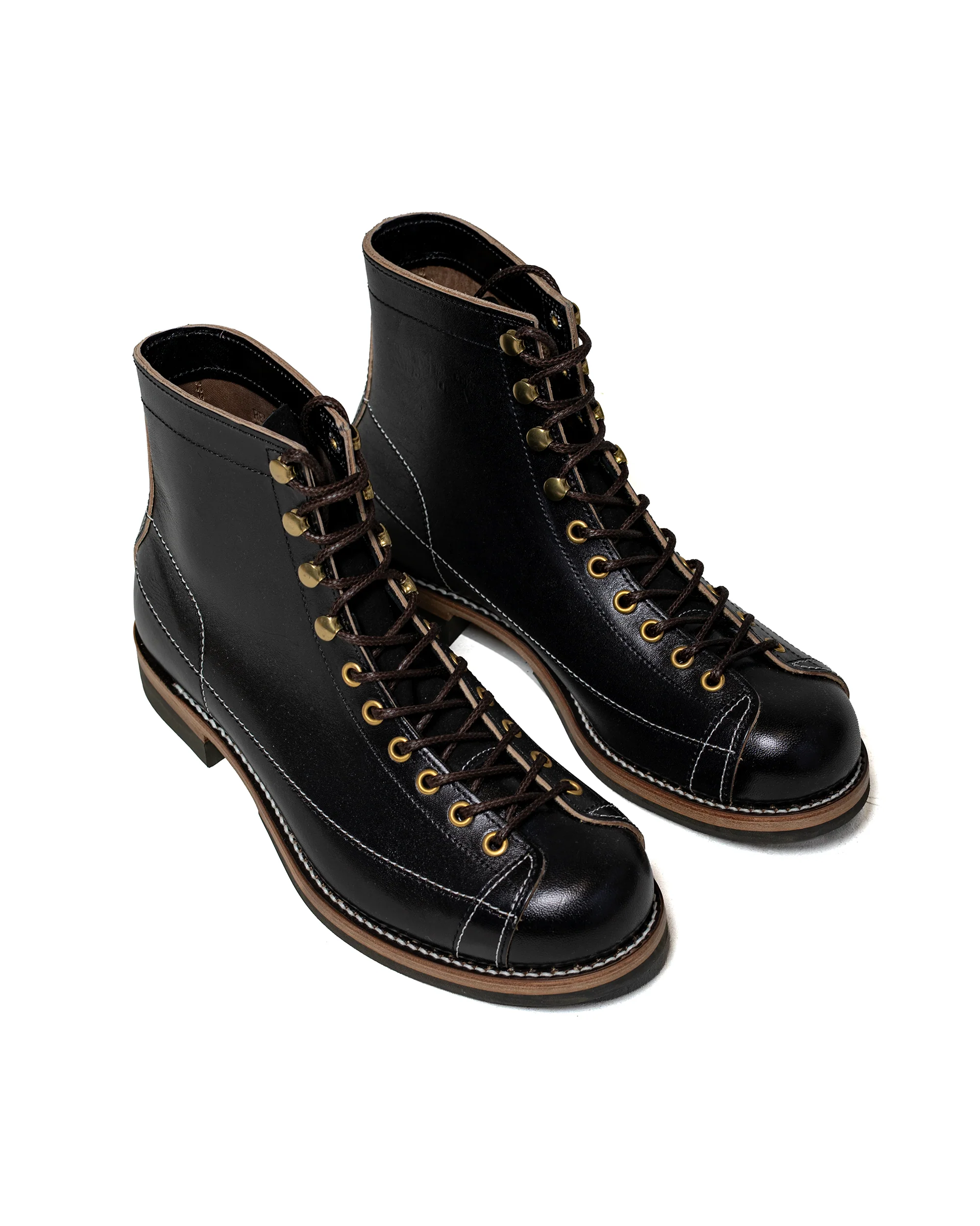 The Real McCoy's MA24008 Ten Mile Work Boots / Horsehide Buttock Black - Image 2
