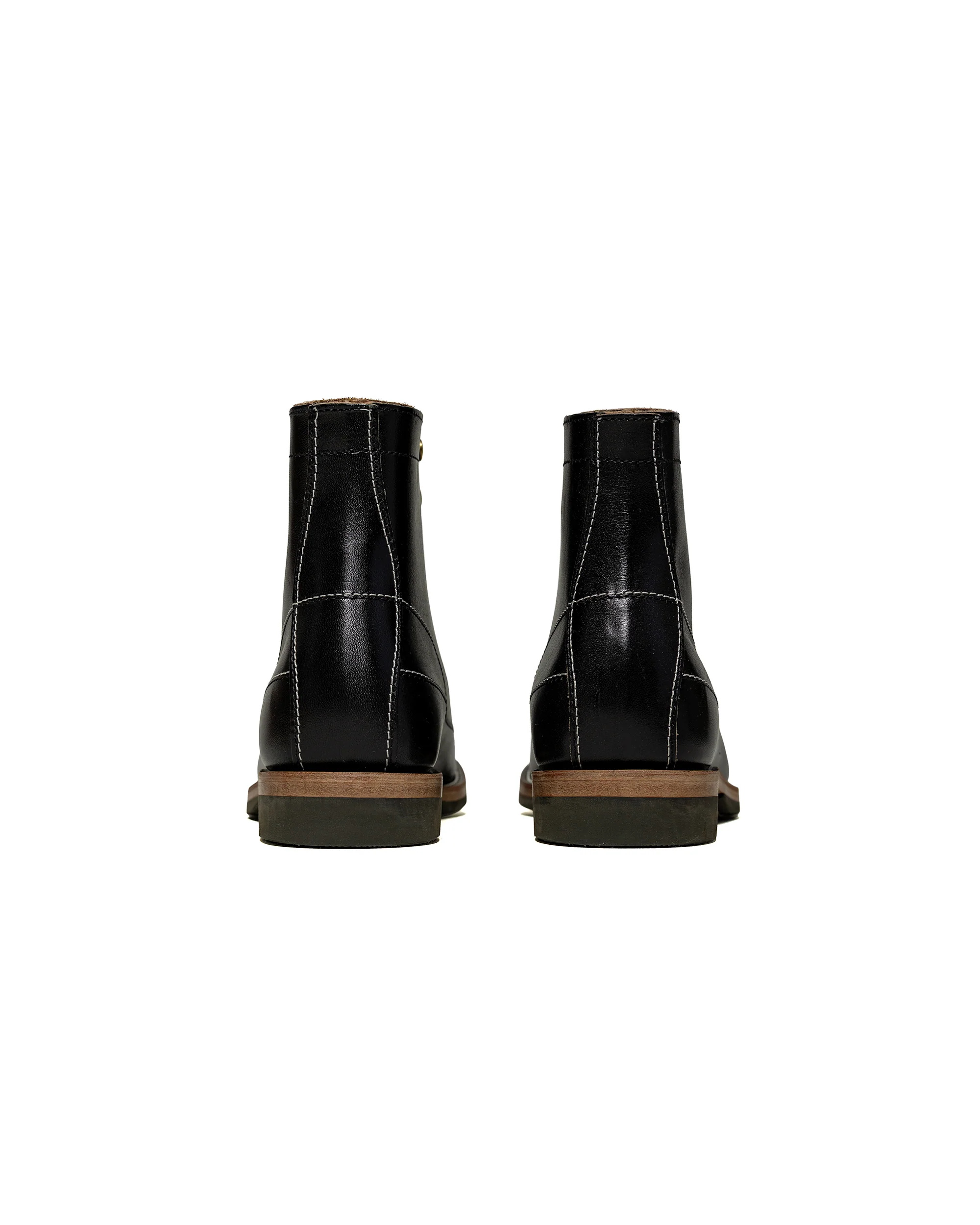 The Real McCoy's MA24008 Ten Mile Work Boots / Horsehide Buttock Black - Image 4
