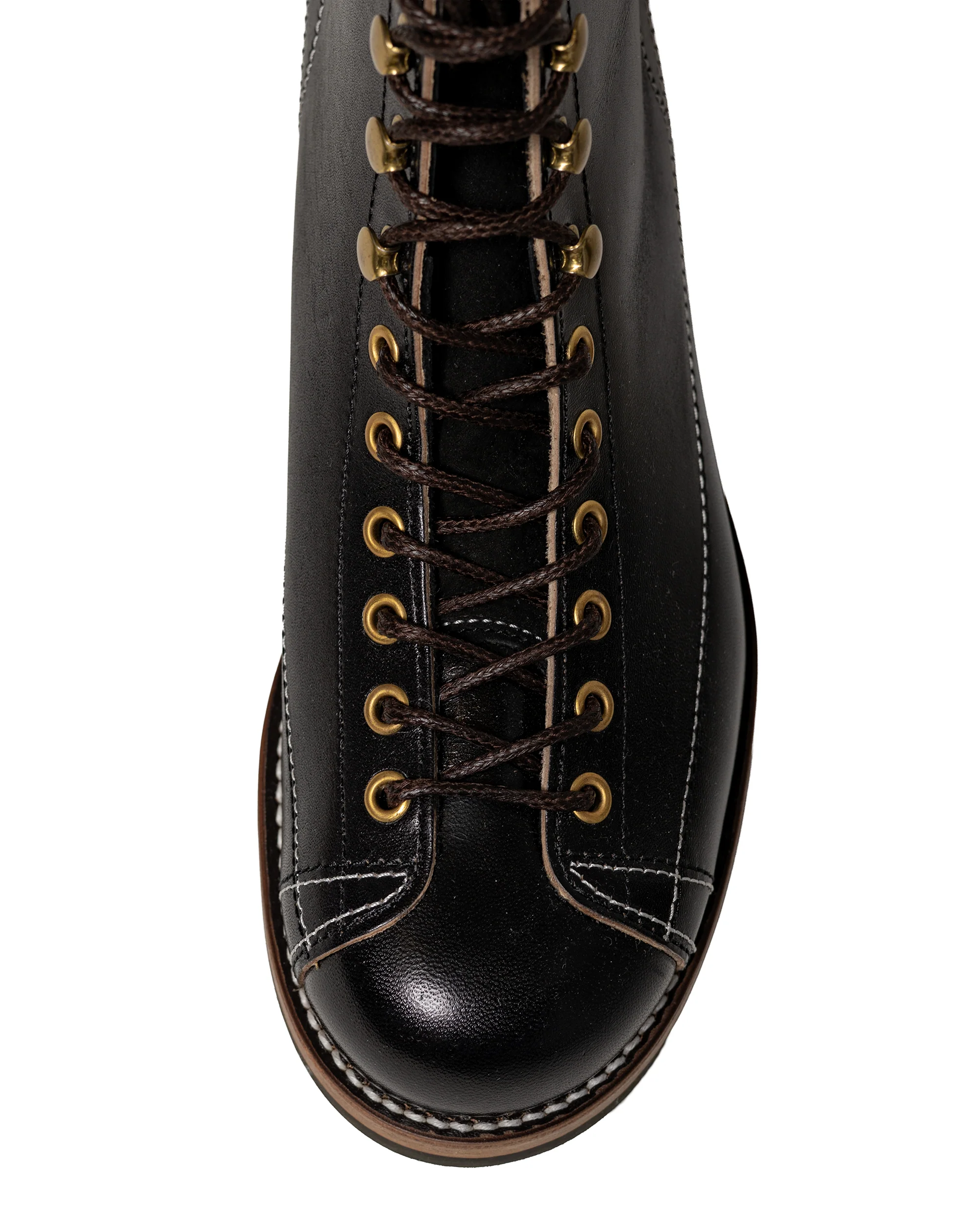 The Real McCoy's MA24008 Ten Mile Work Boots / Horsehide Buttock Black - Image 7