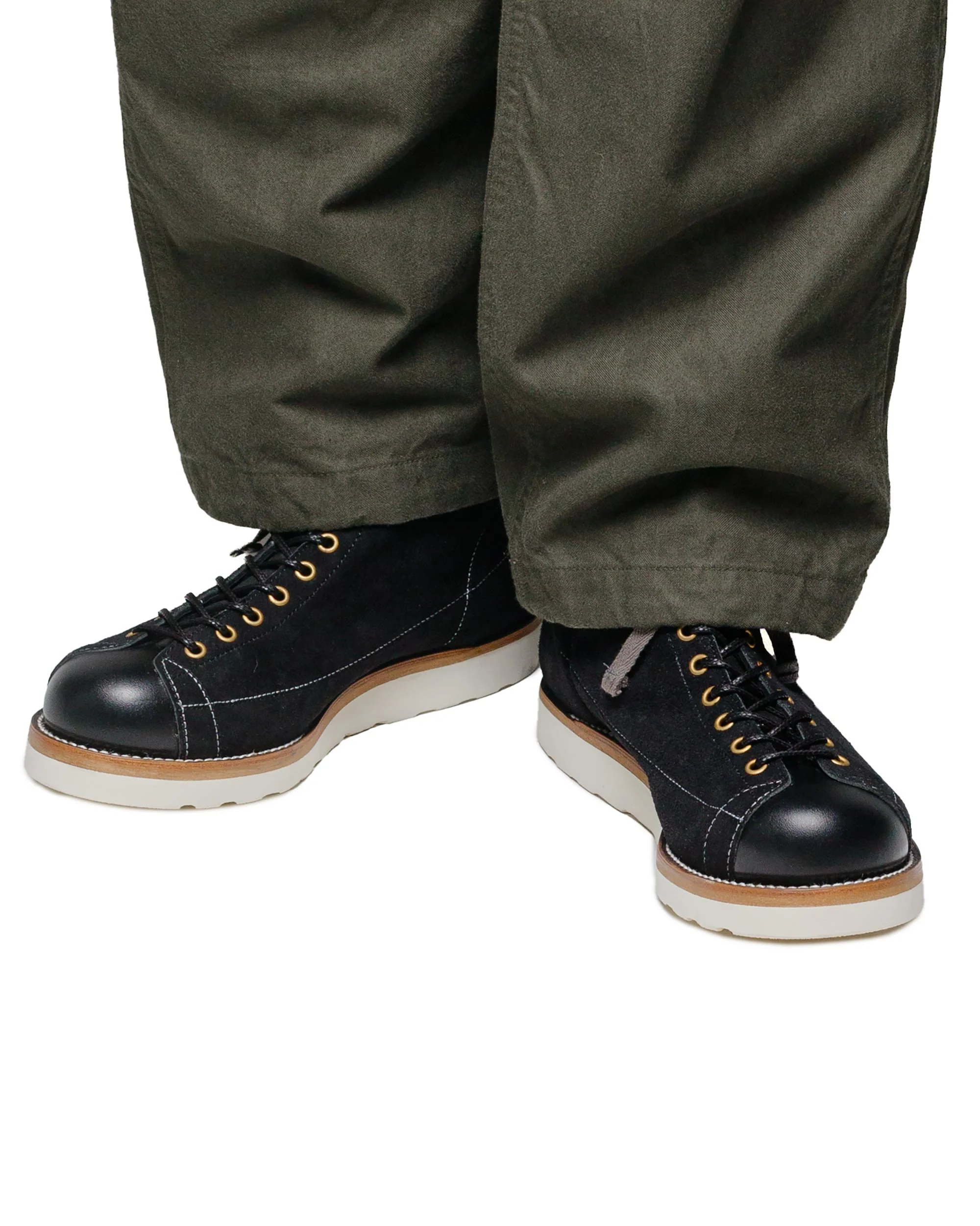 The Real McCoy's MA24009 Ten Mile Work Boots / Rough Out Leather Black - Image 2