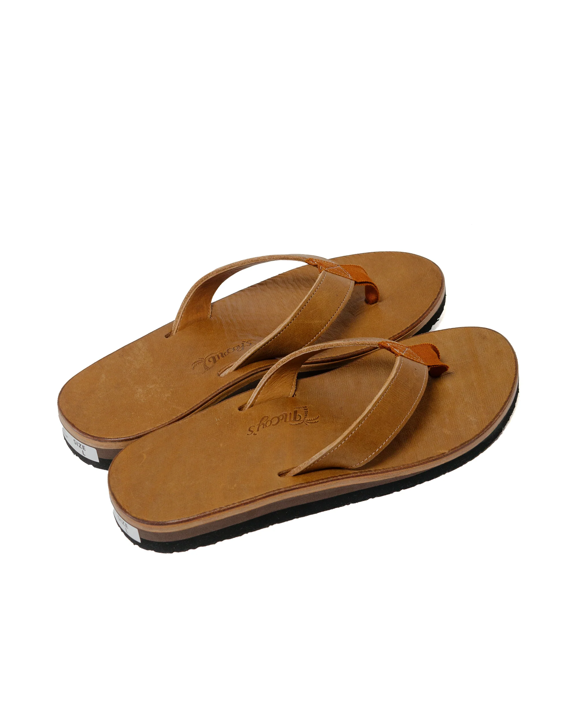 The Real McCoy's MA24011 Leather Arched Sandal Raw Sienna - Image 3