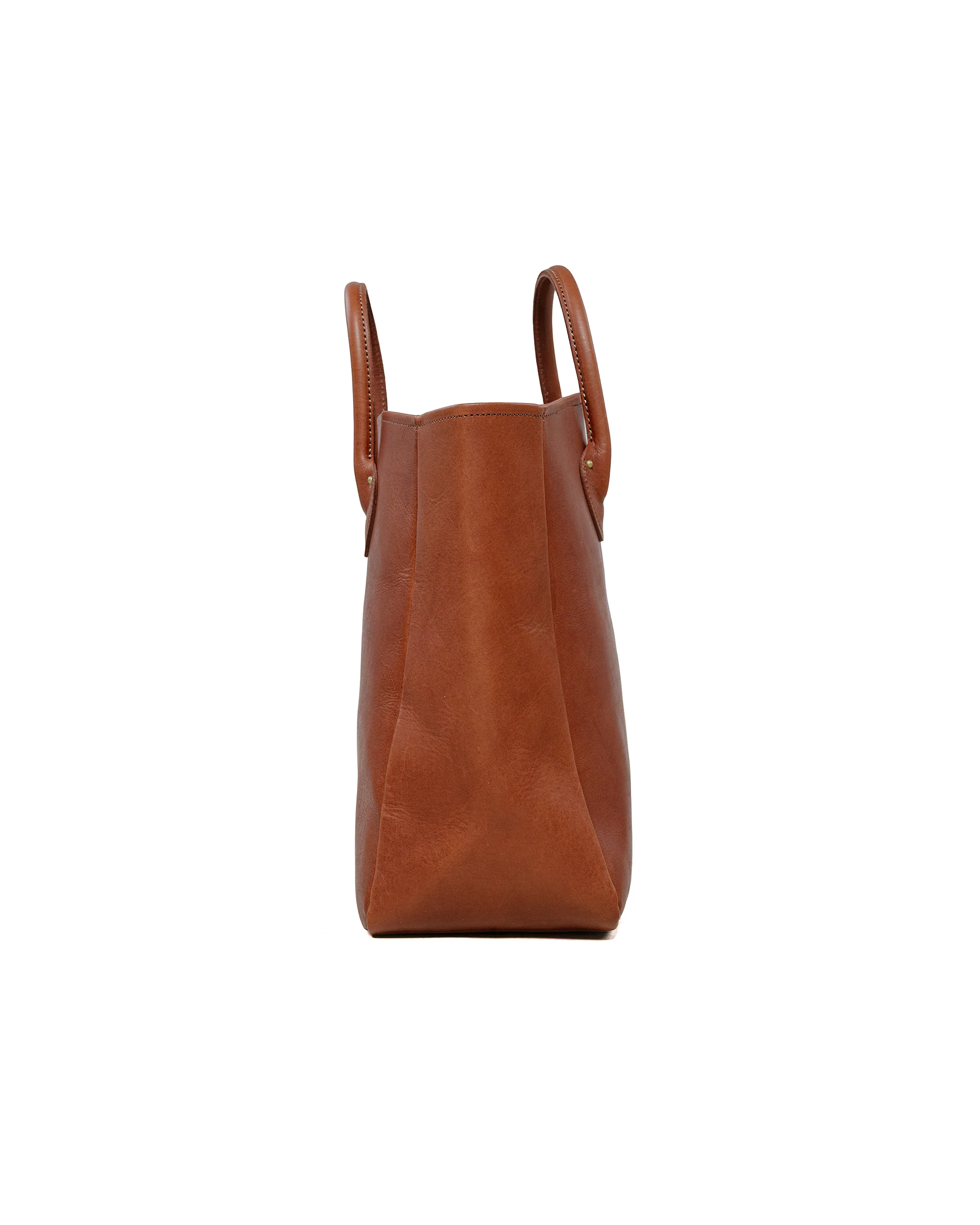 The Real McCoy's MA25101 Leather Tote Handbag Brown - Image 5
