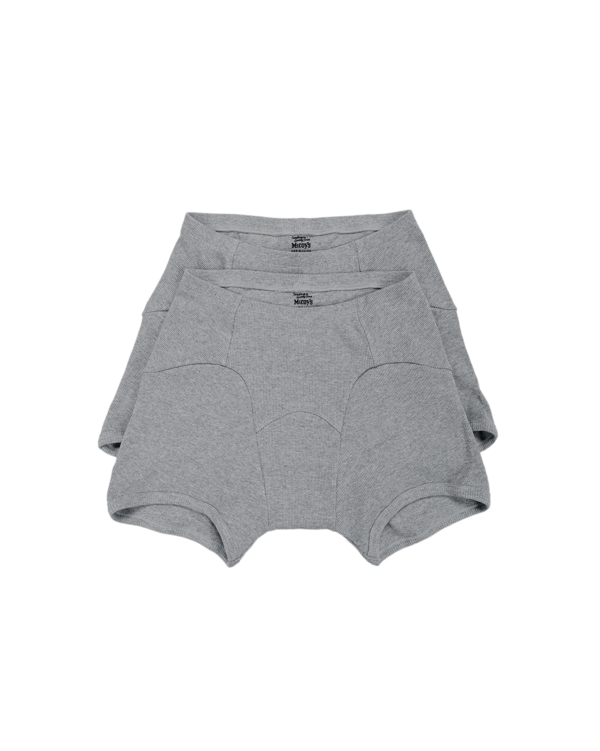 The Real McCoy's MA25103 McCoy's 2 PCs Pack Athletic Underwear Grey