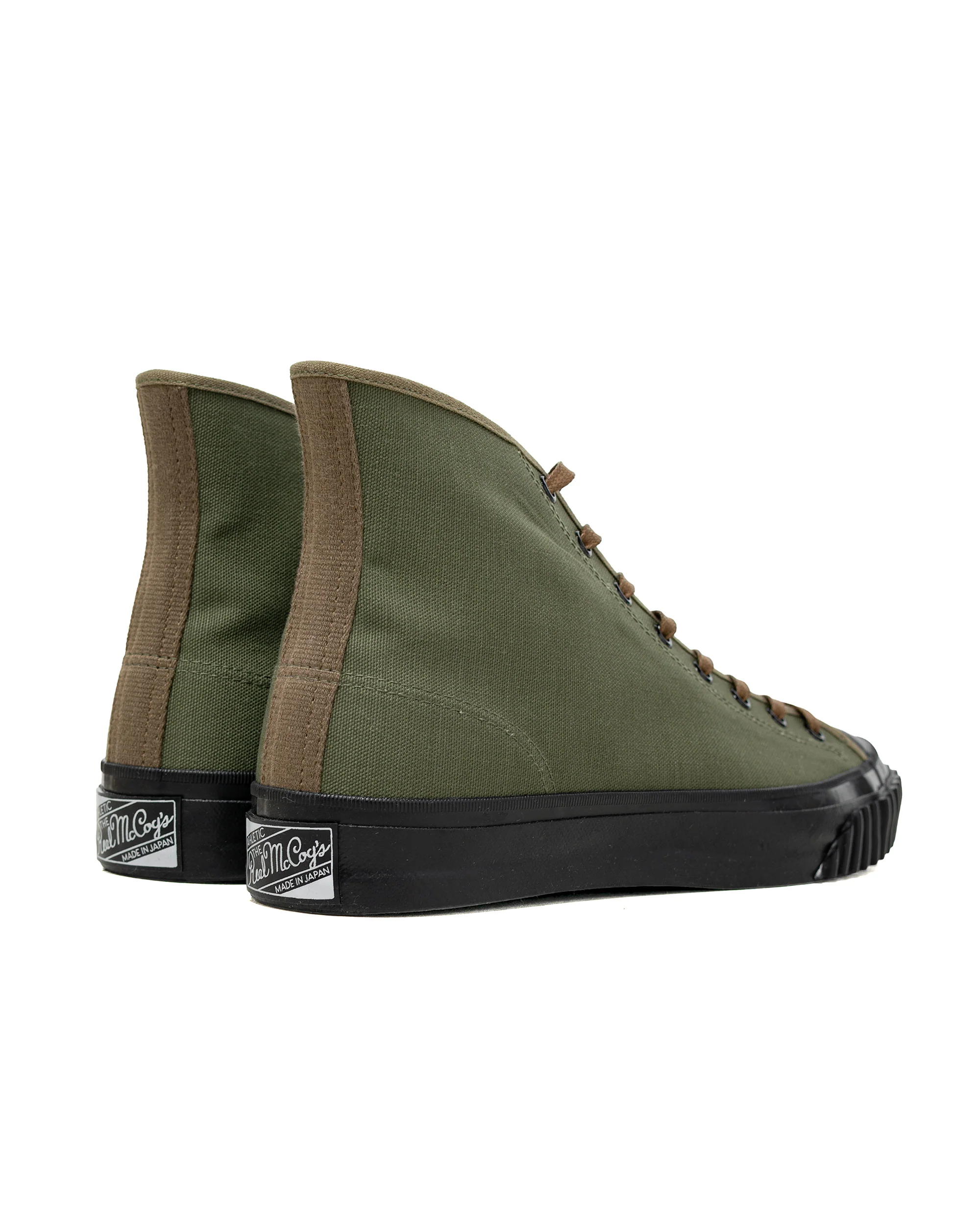 The Real McCoy's MA26006 Military Canvas Training Shoes Olive - Image 3