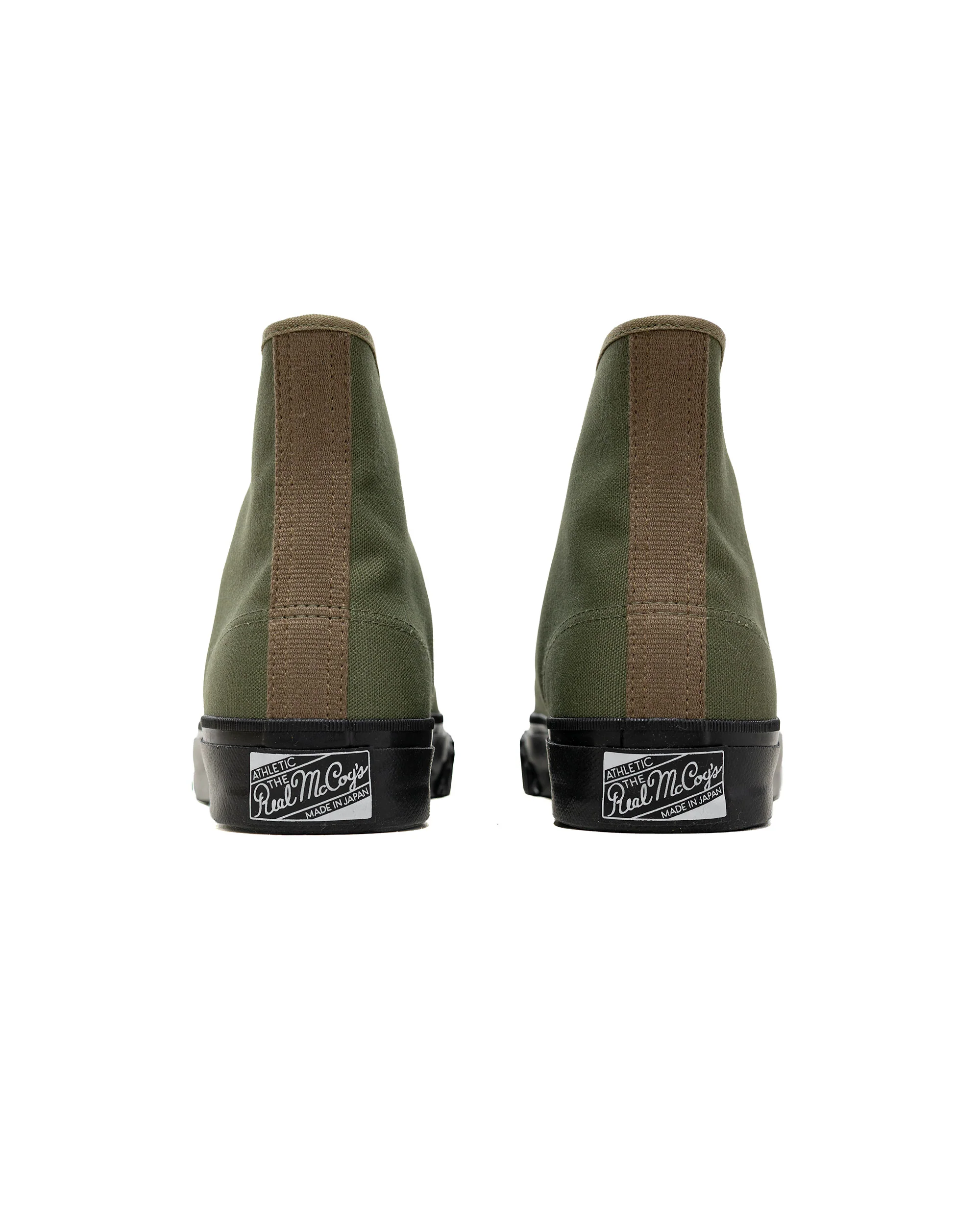 The Real McCoy's MA26006 Military Canvas Training Shoes Olive - Image 4