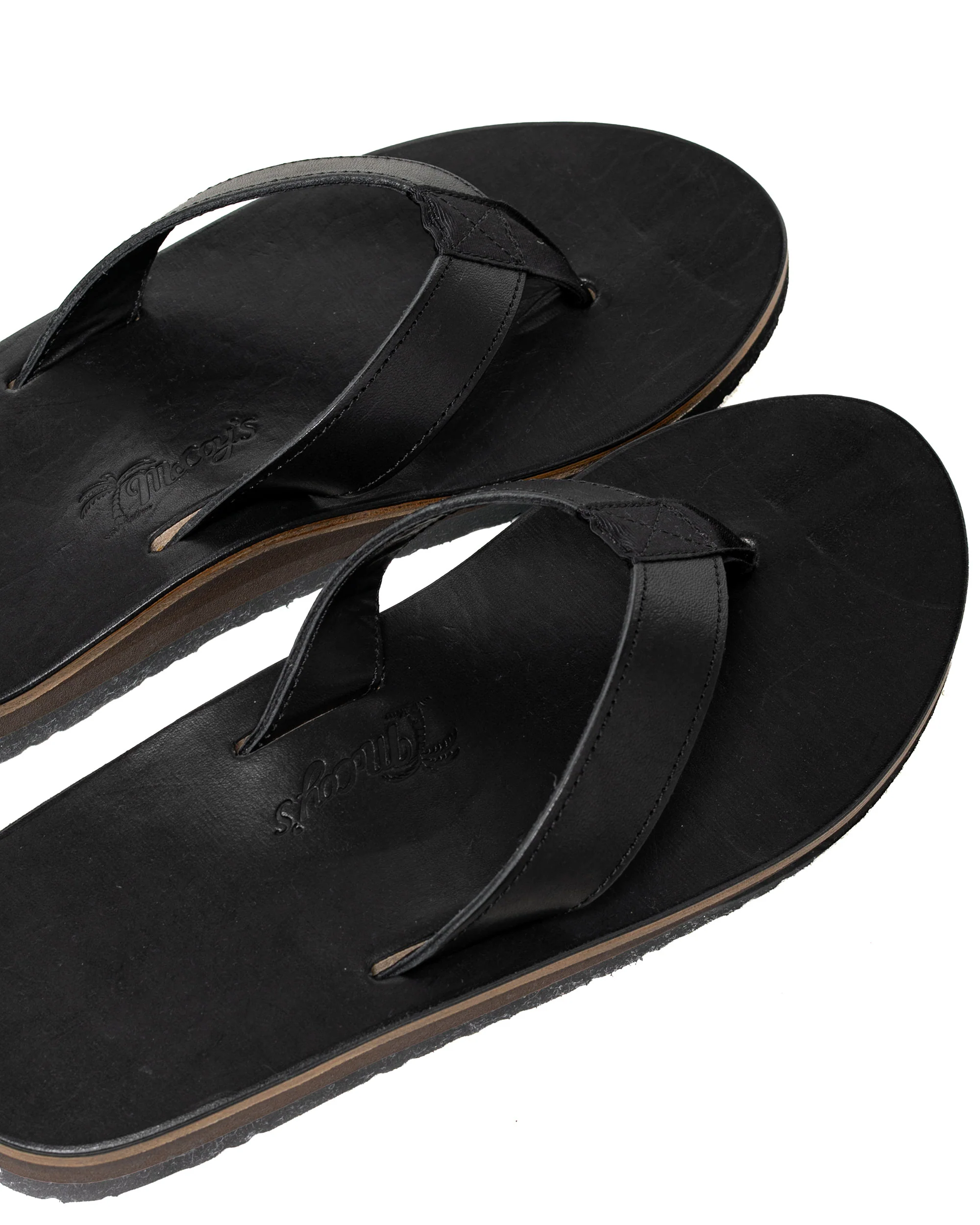 The Real McCoy's MA26014 Leather Arched Sandal Black - Image 3
