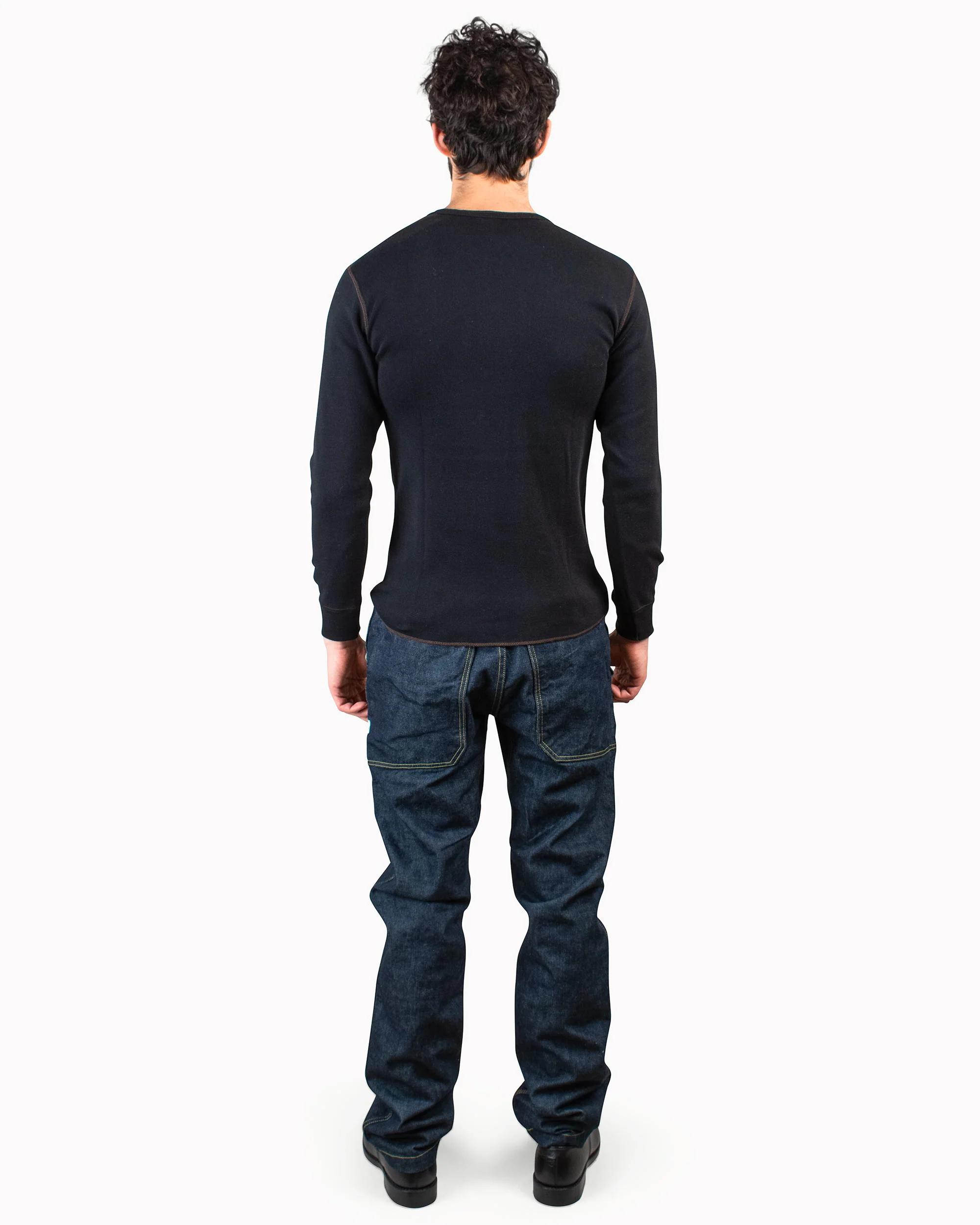 The Real McCoy's MC16117 Union Shirt Long Sleeve Black - Image 3