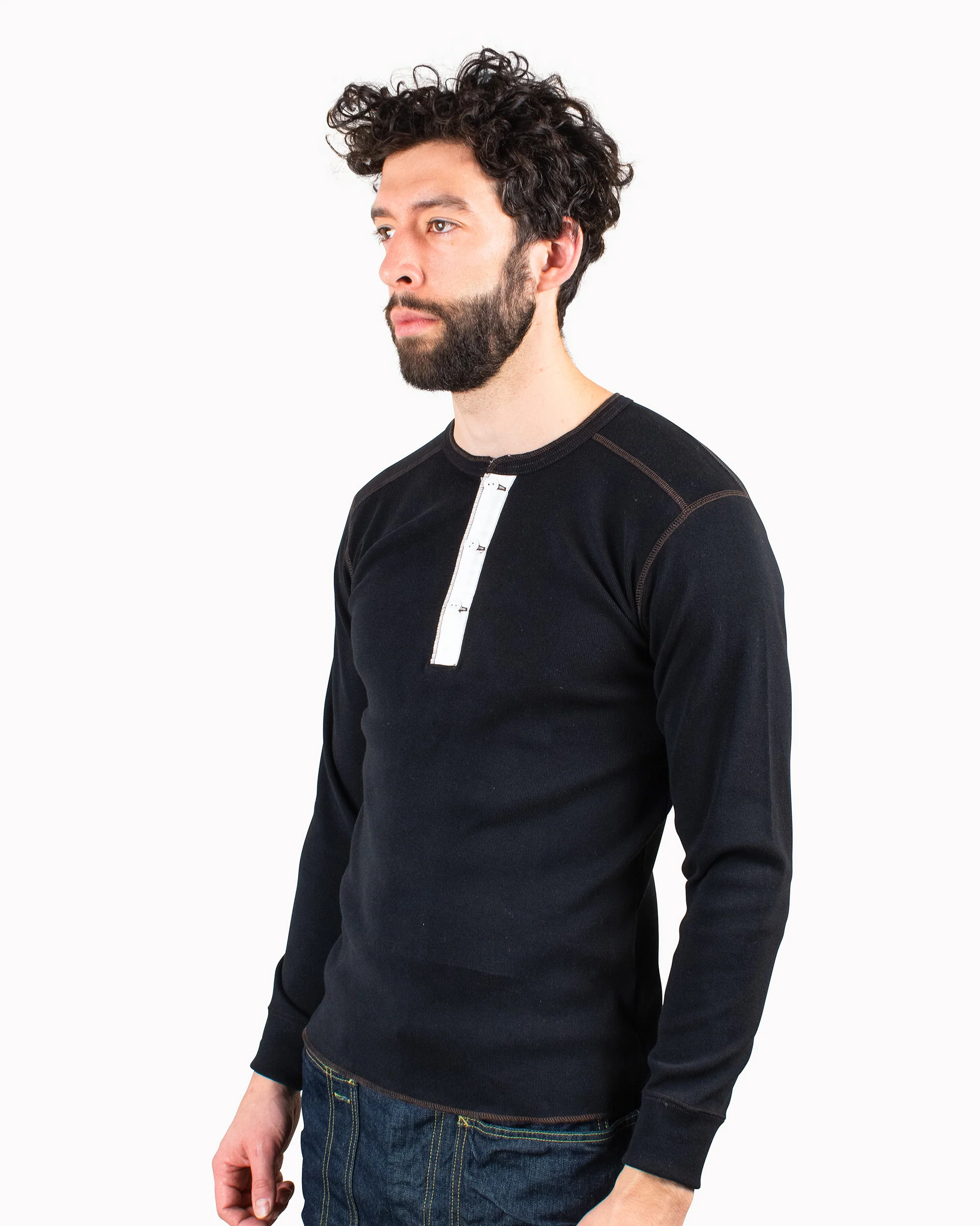 The Real McCoy's MC16117 Union Shirt Long Sleeve Black - Image 4