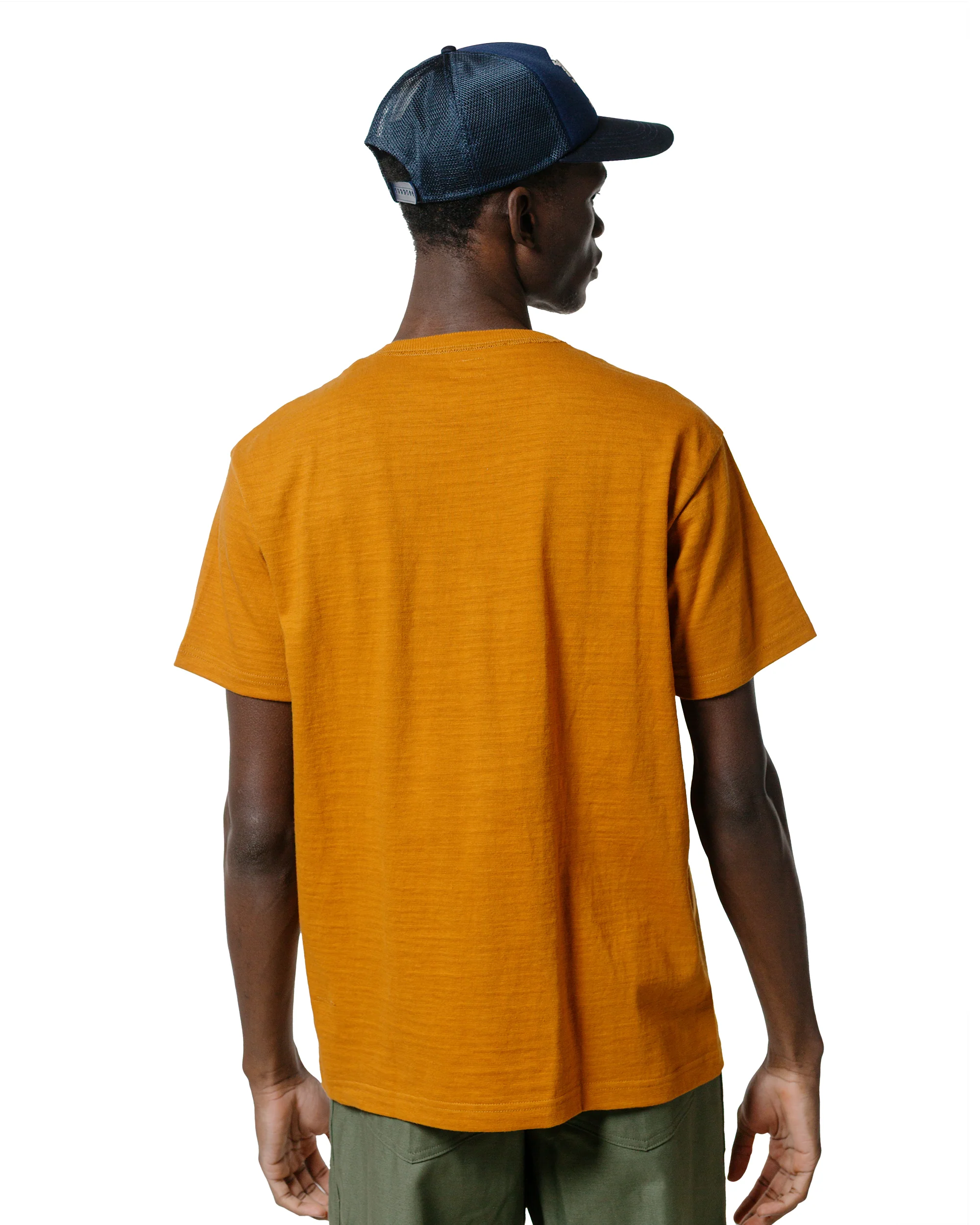The Real McCoy's MC19010 Athletic T-Shirt / Loop-Wheel Mustard - Image 3