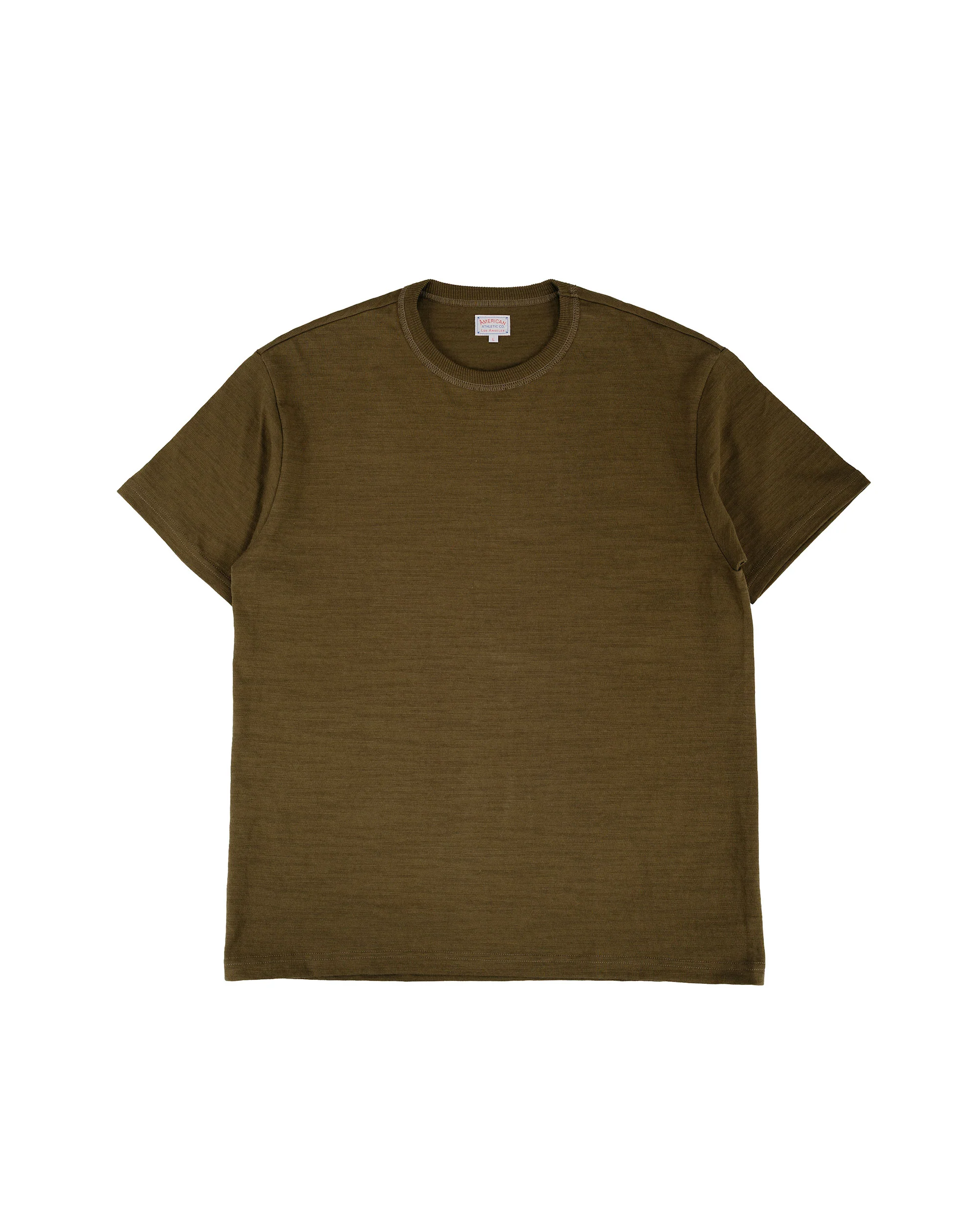 The Real McCoy's MC19010 Athletic T-Shirt / Loop-Wheel Olive