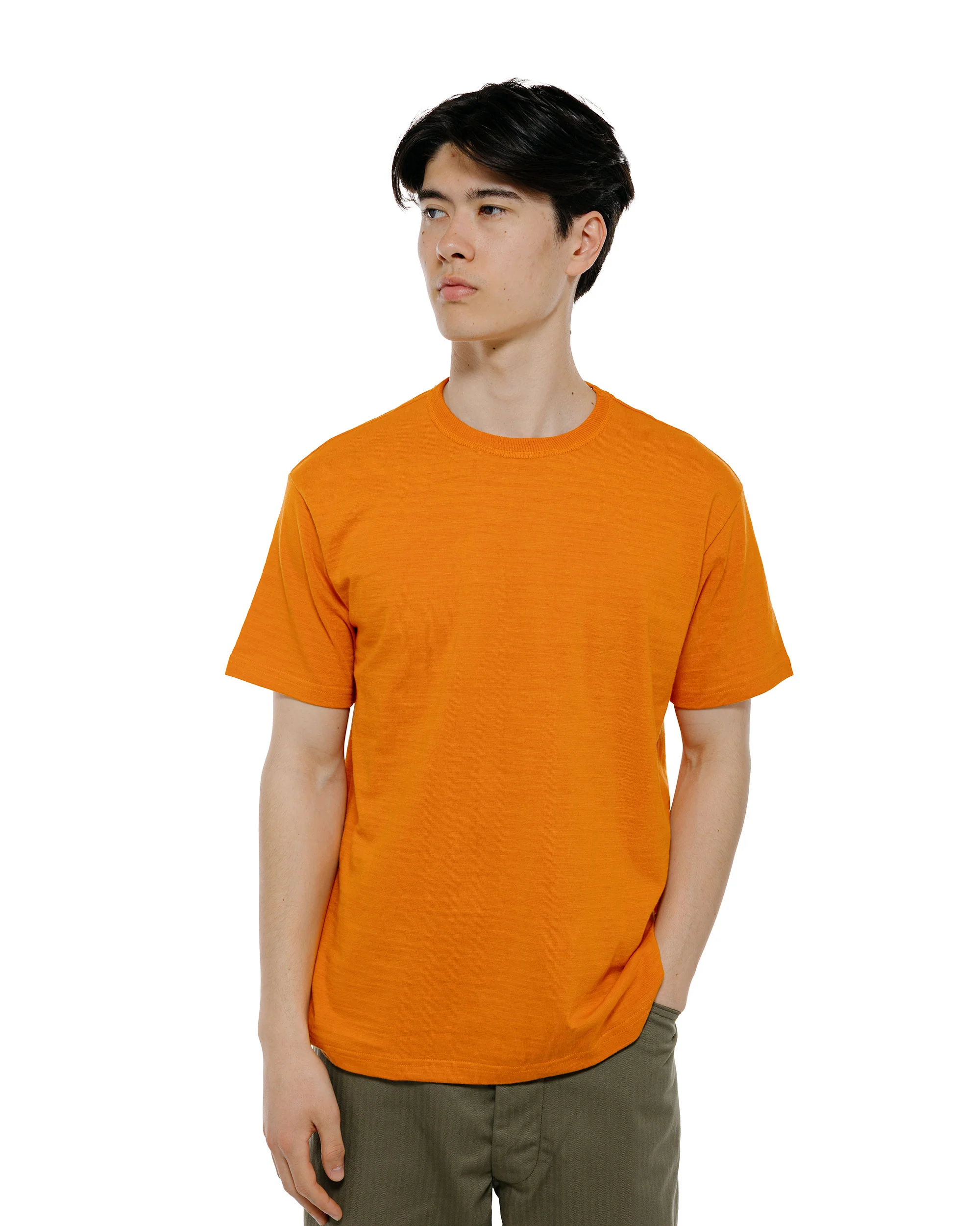 The Real McCoy's MC19010 Athletic T-Shirt / Loop-Wheel Orange - Image 2