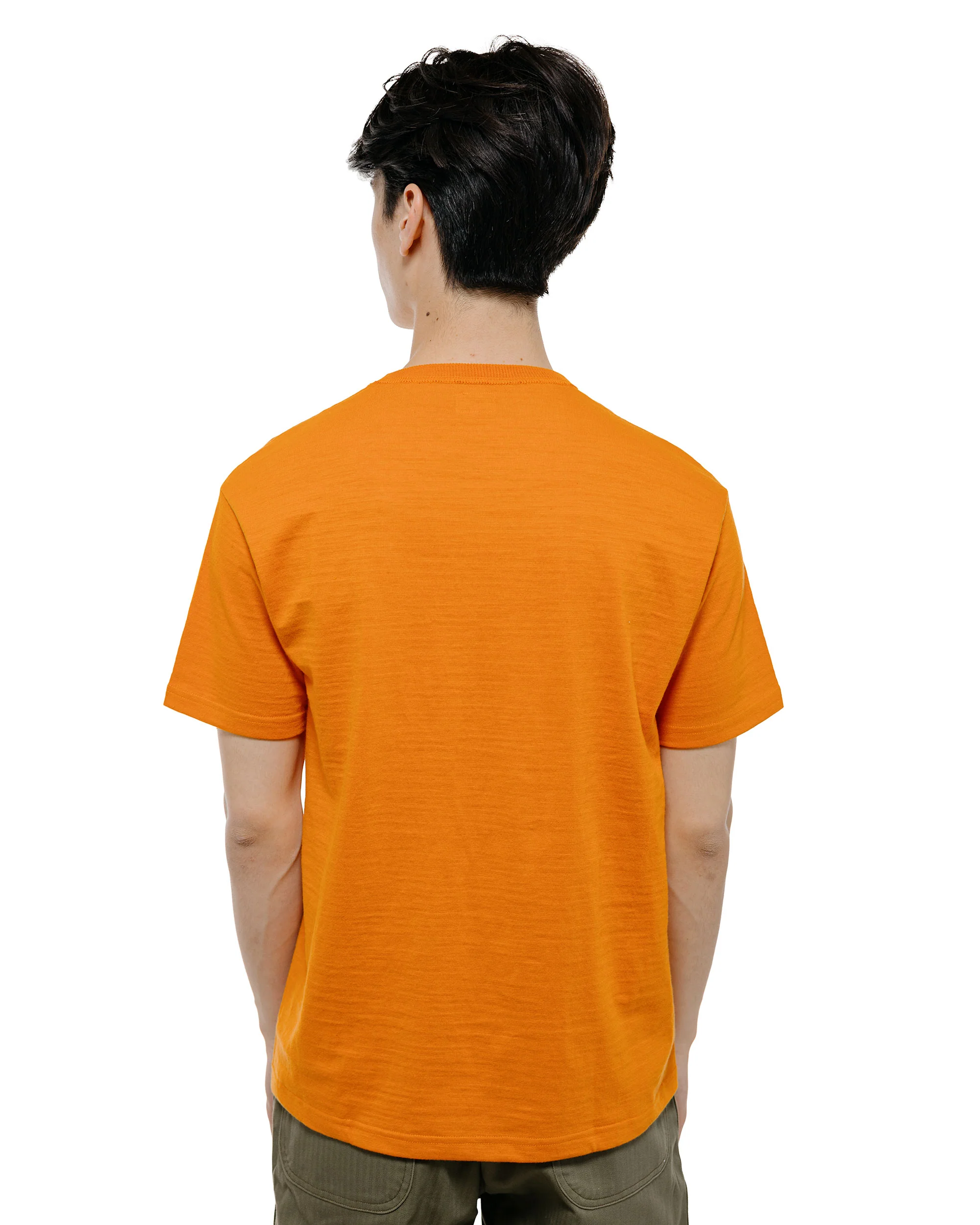 The Real McCoy's MC19010 Athletic T-Shirt / Loop-Wheel Orange - Image 4